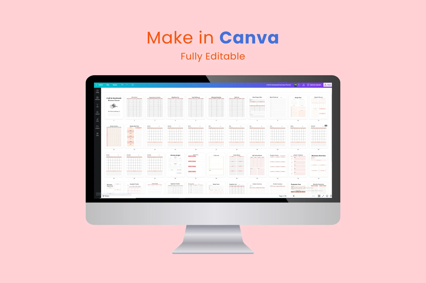 Craft Handmade Business Planner - Image 6