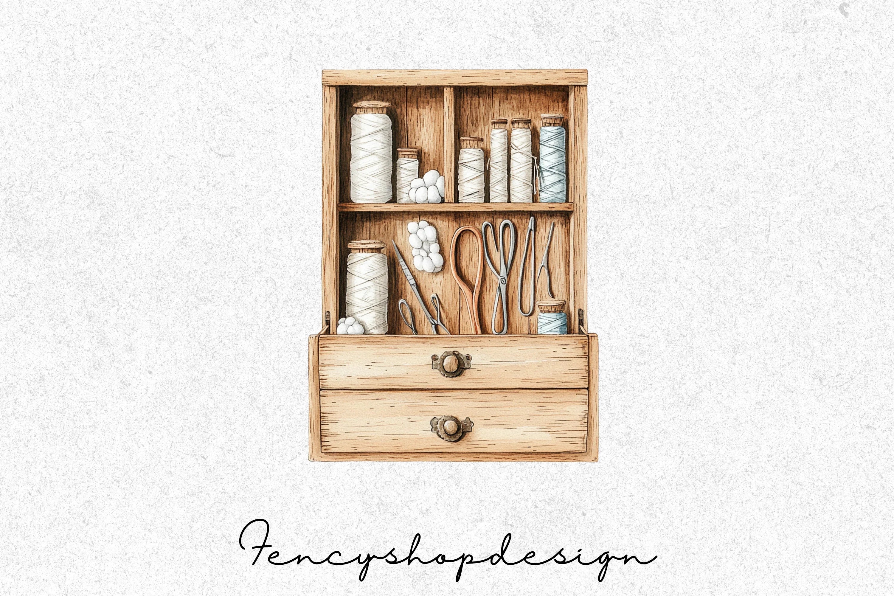 Craft Room Storage Clipart Bundle - Image 4