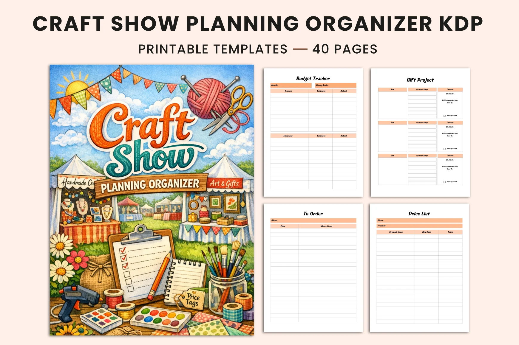 Craft Show Planning Planner