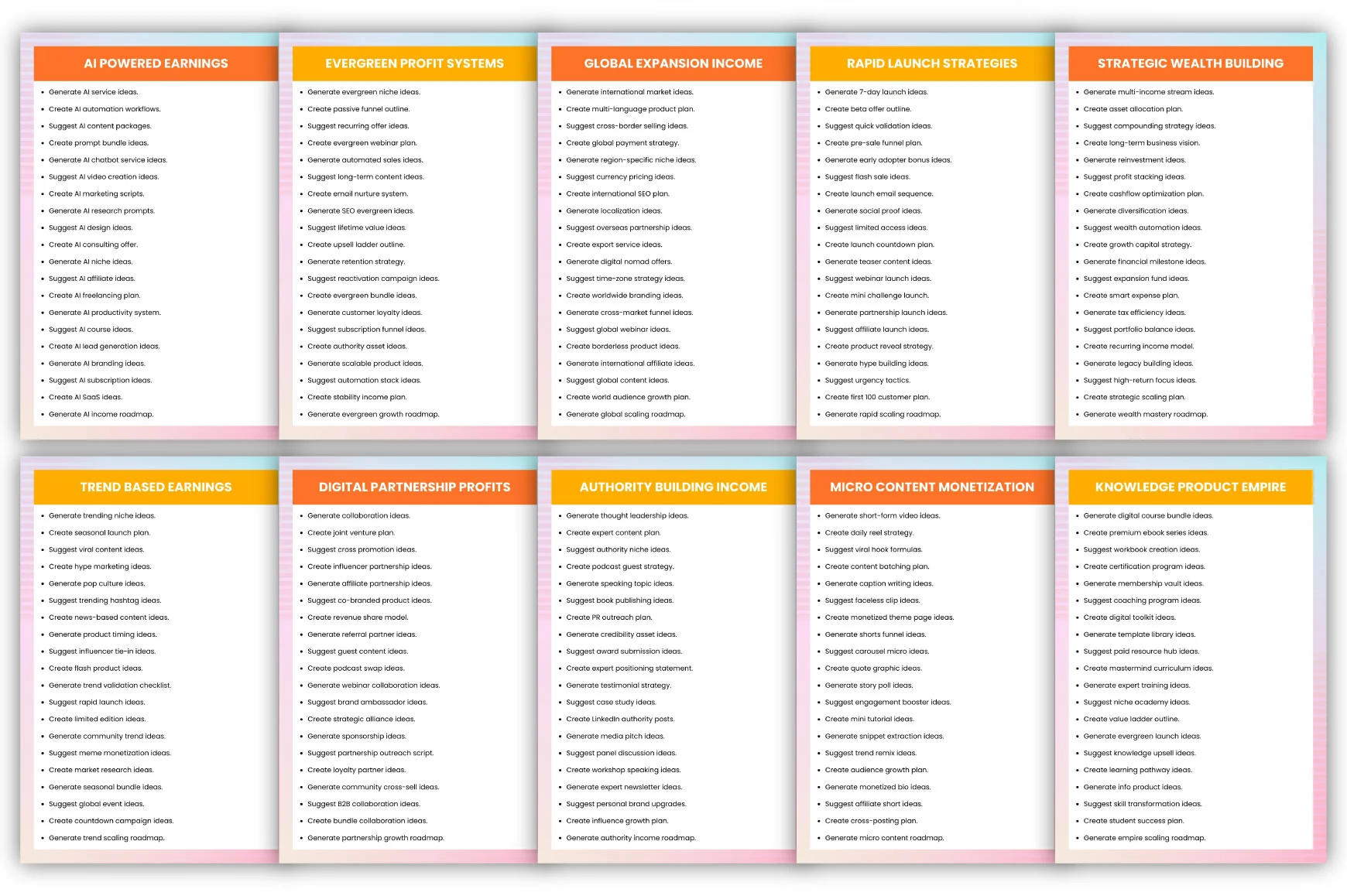Creative Earn Prompts - Image 6