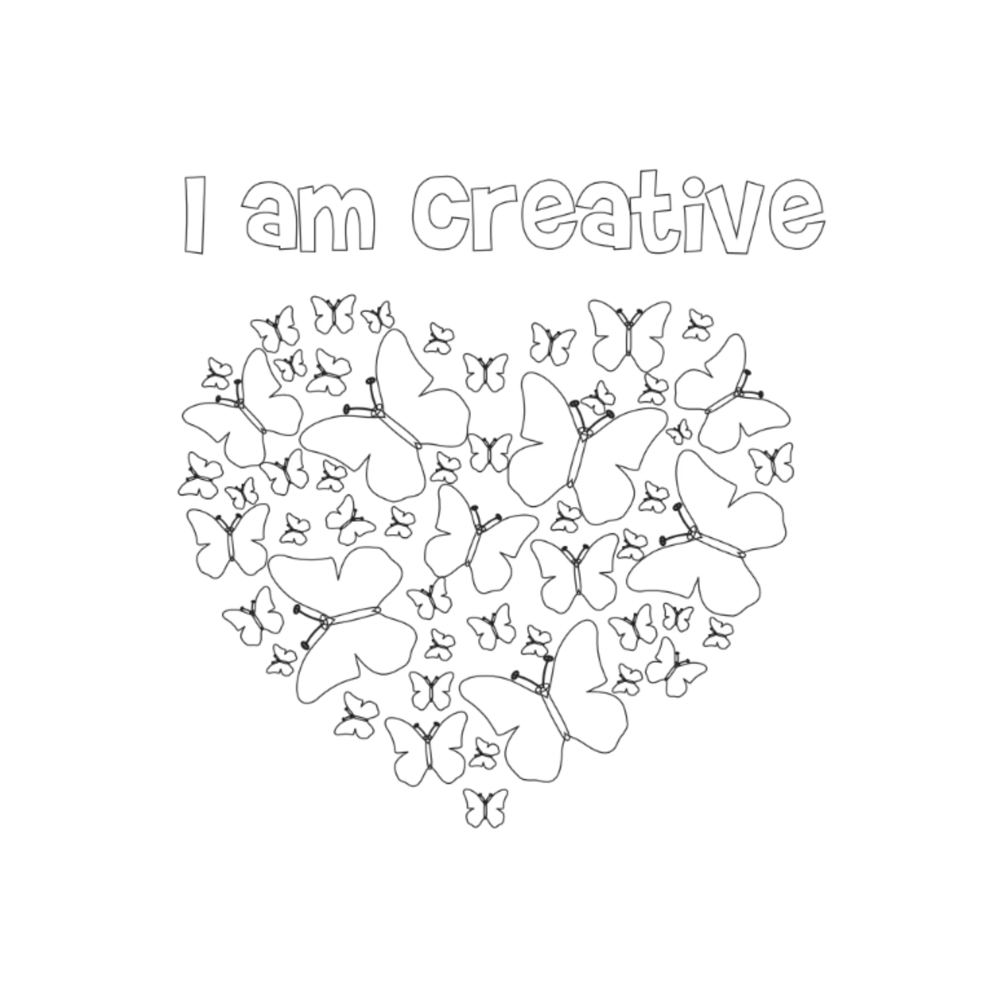 Creative Positive Affirmation Coloring Pages - Image 2