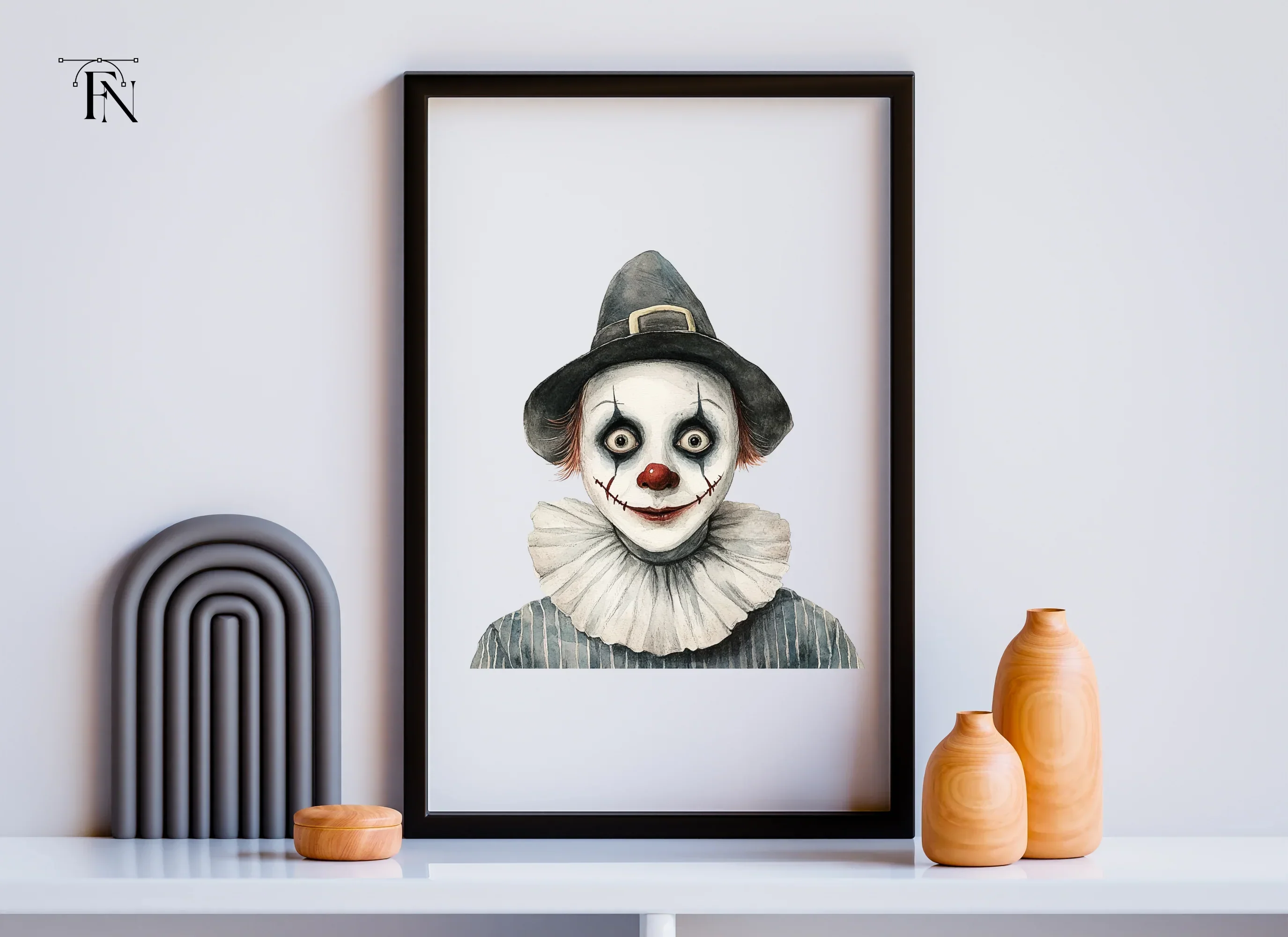 Creepy Clown Clipart Bundle - Image 6
