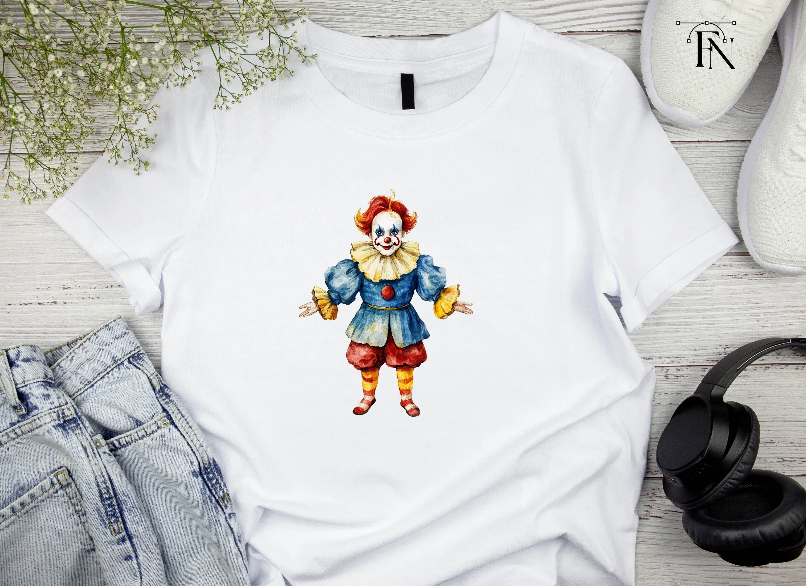 Creepy Clown Clipart Bundle - Image 5