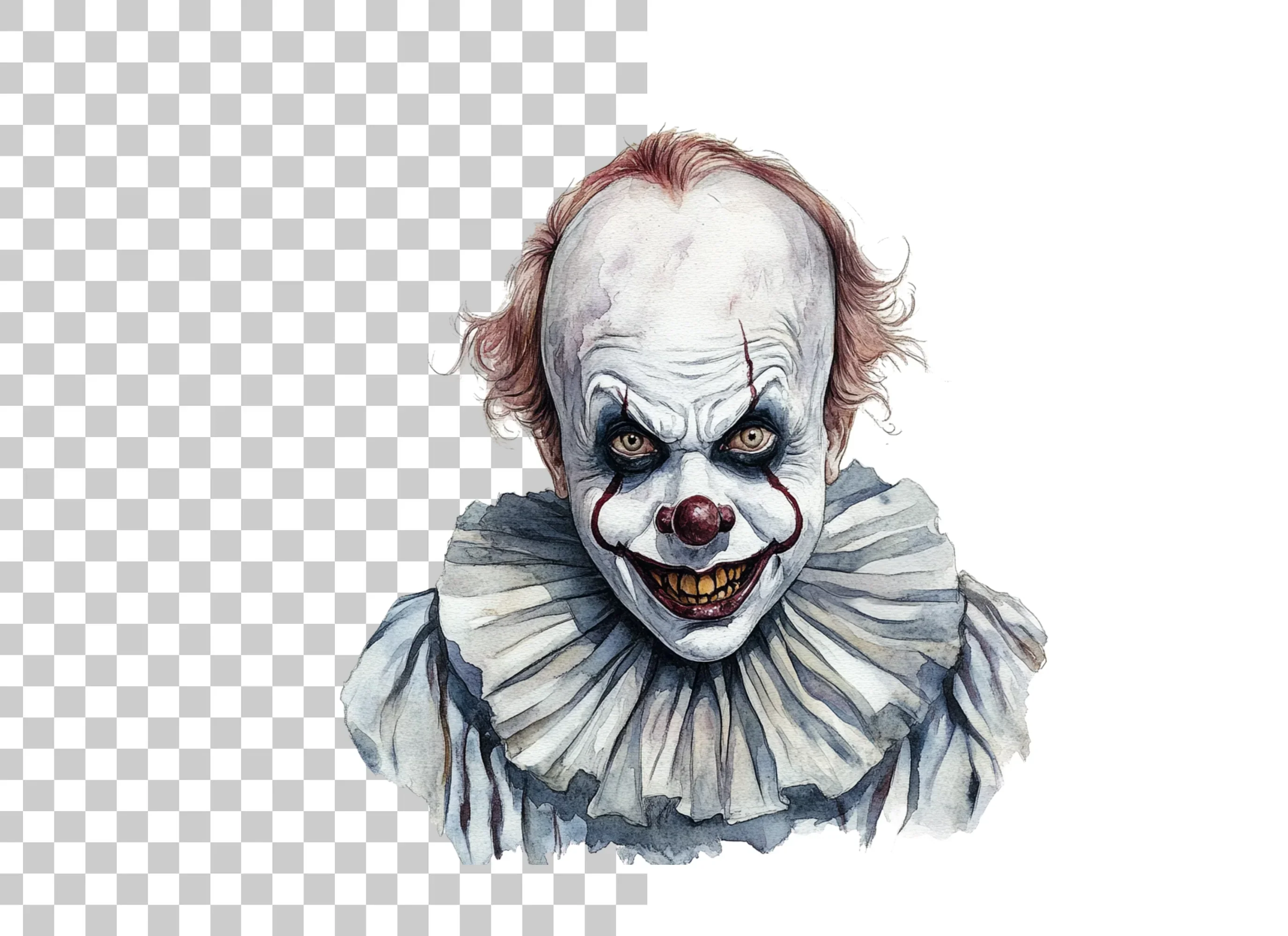 Creepy Clown Clipart Bundle - Image 2