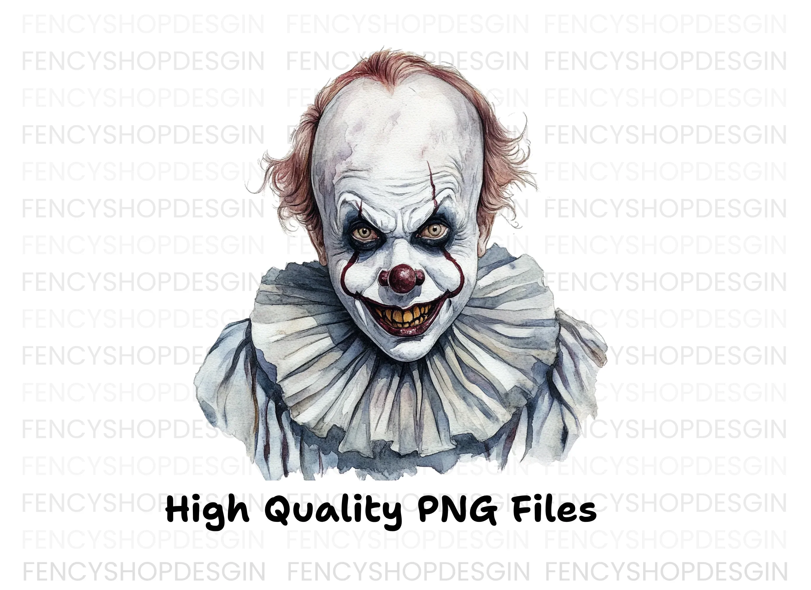 Creepy Clown Clipart Bundle - Image 3