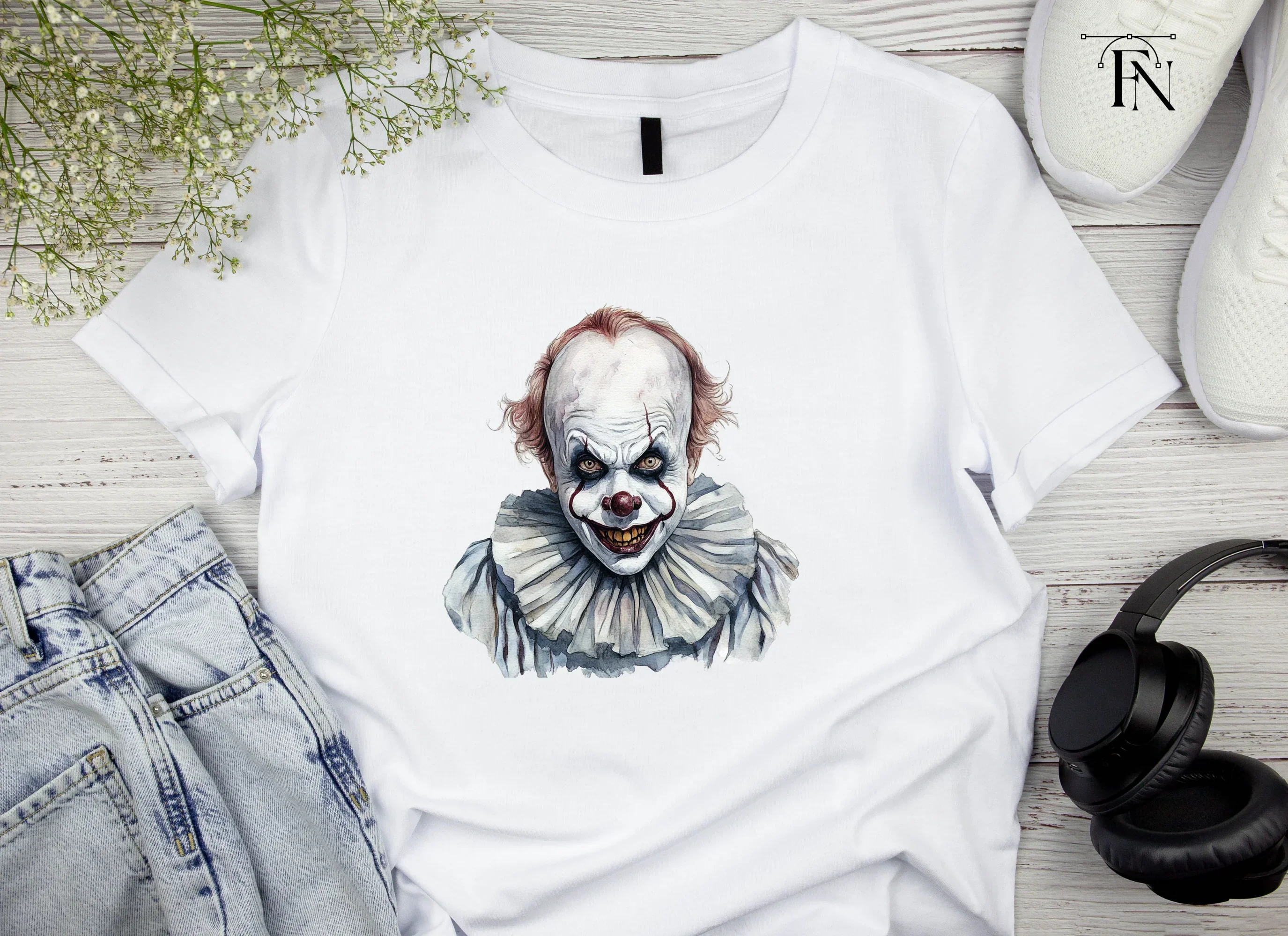 Creepy Clown Clipart Bundle - Image 4