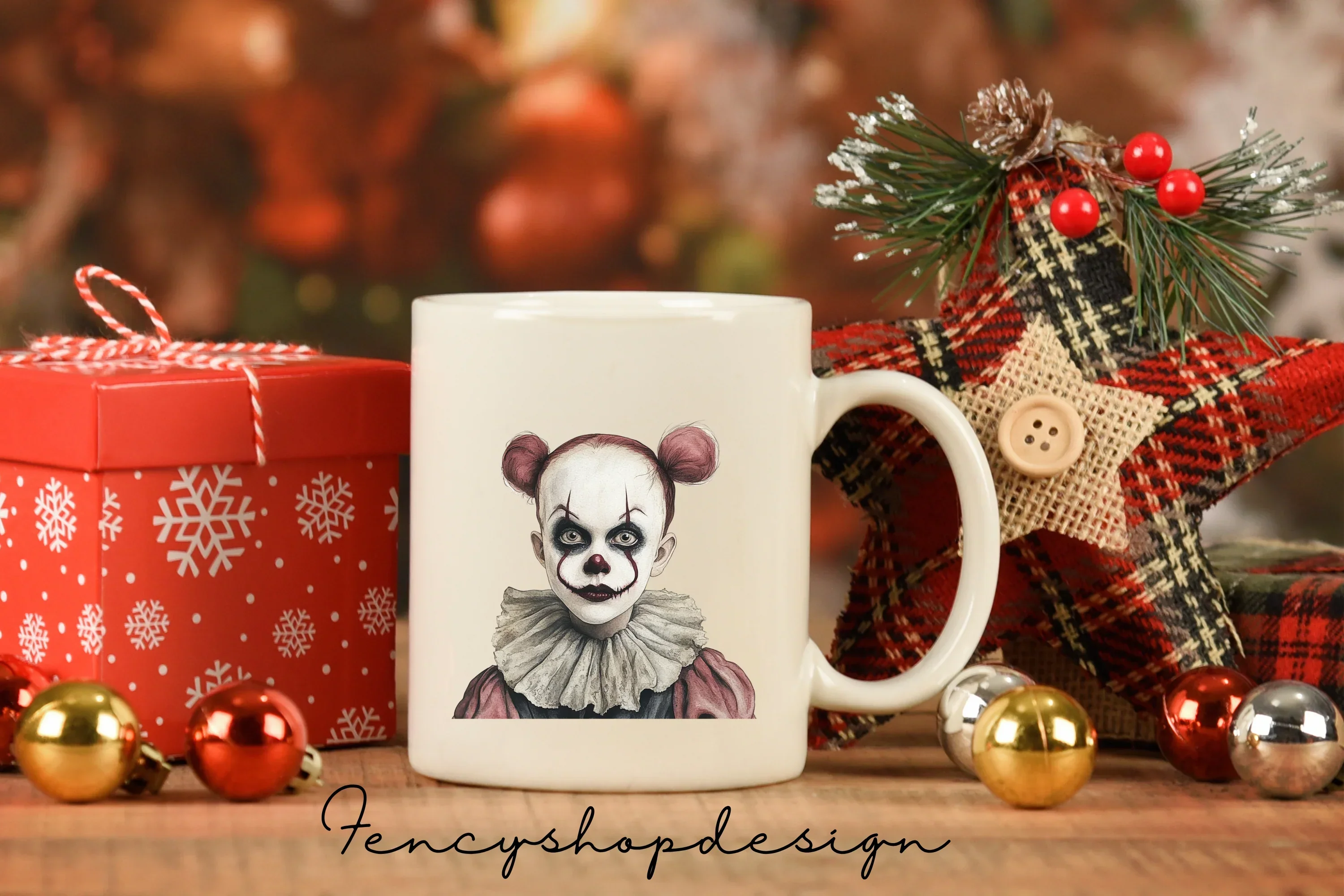 Creepy Clown Clipart Bundle - Image 6