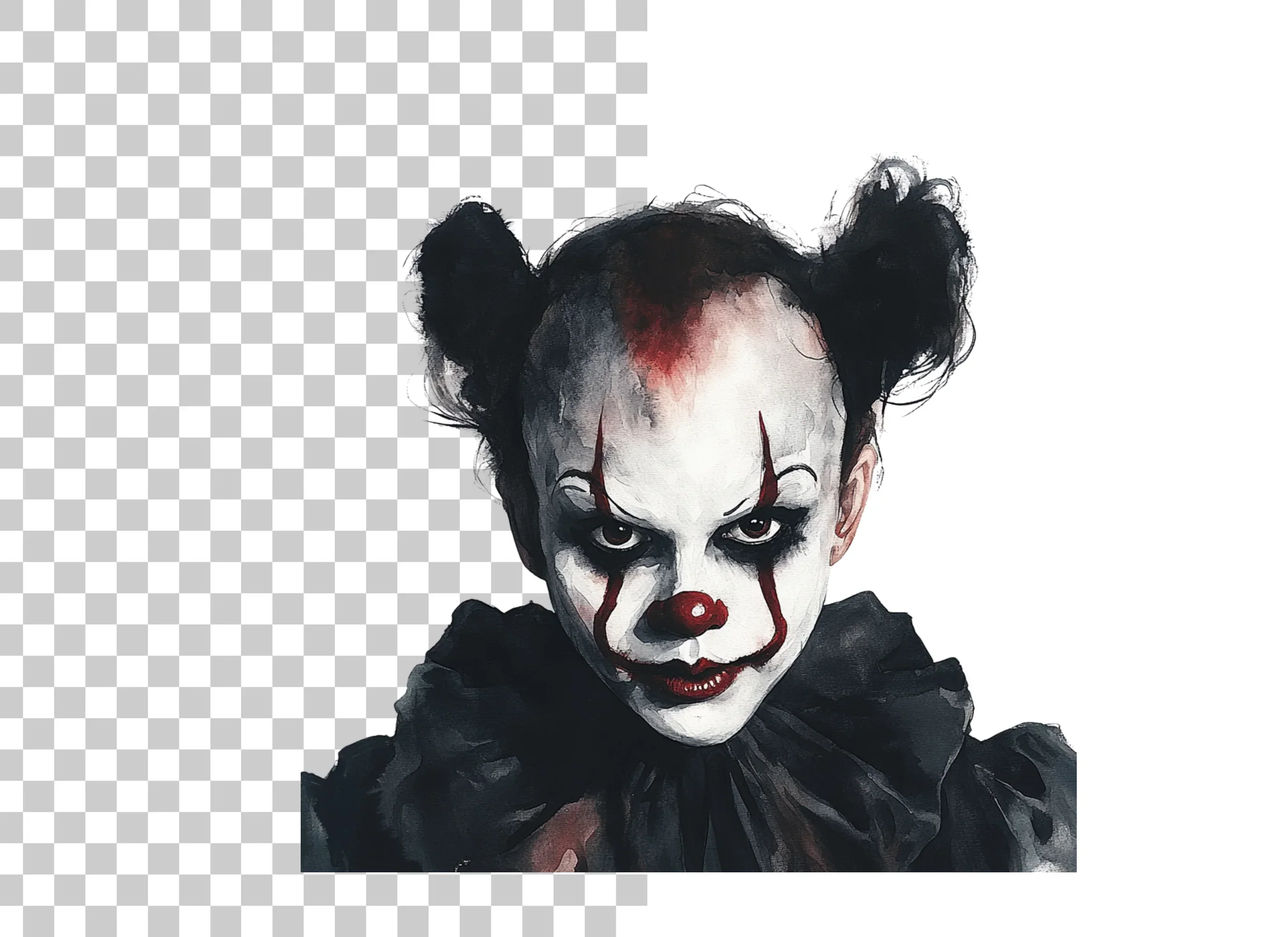 Creepy Clown Halloween Clipart Bundle - Image 2