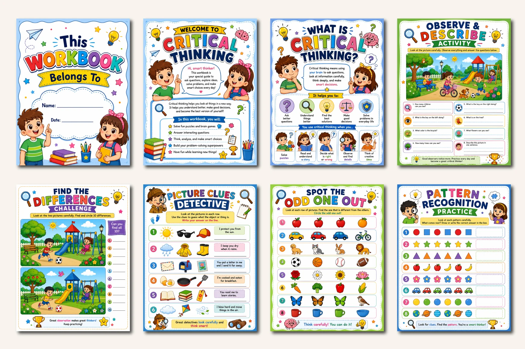 Critical Thinking For Kids Workbook - Image 2