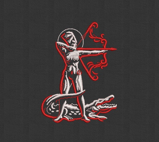 Crocodile Embroidery Design