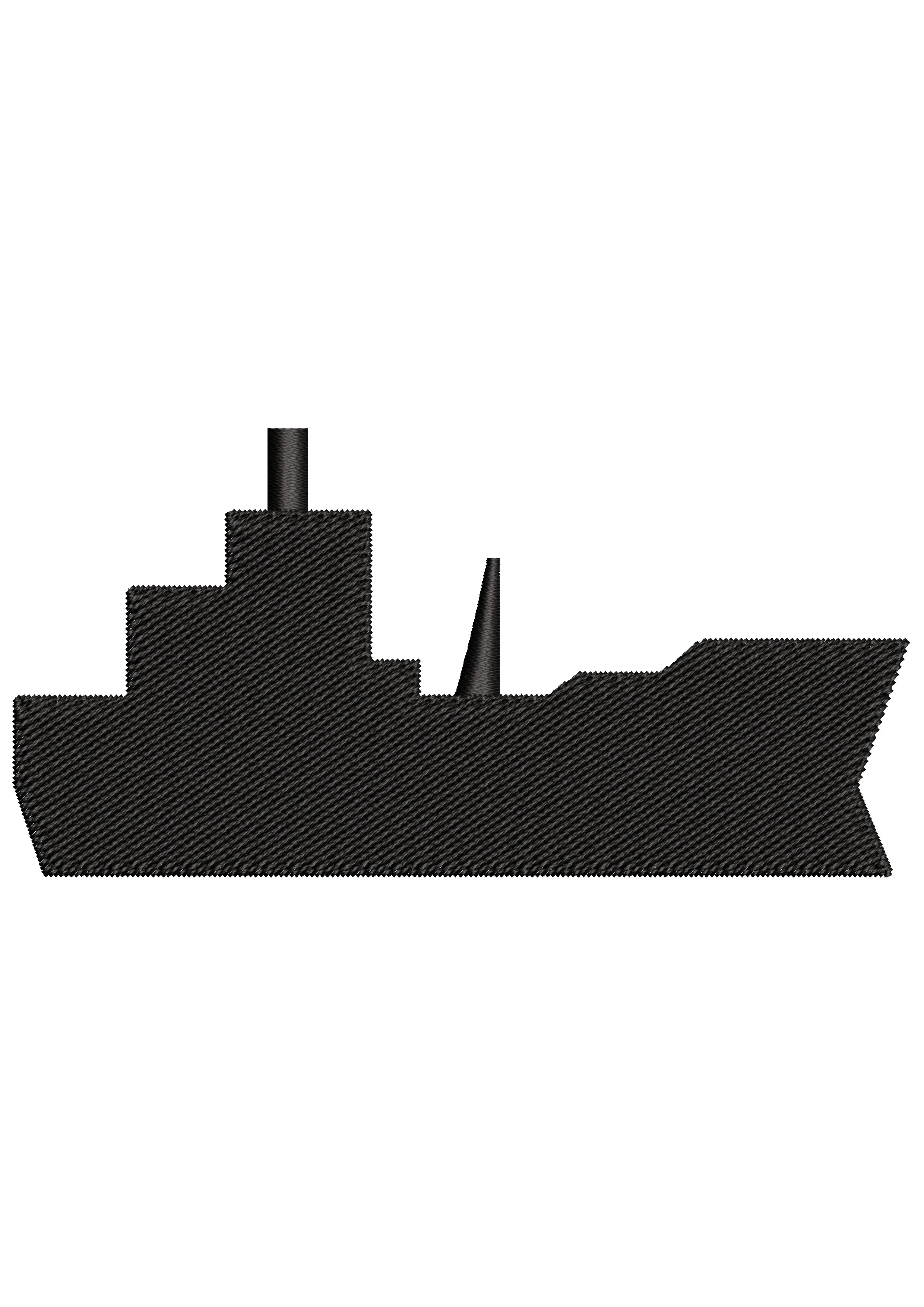 Cross Ship Embroidery Design