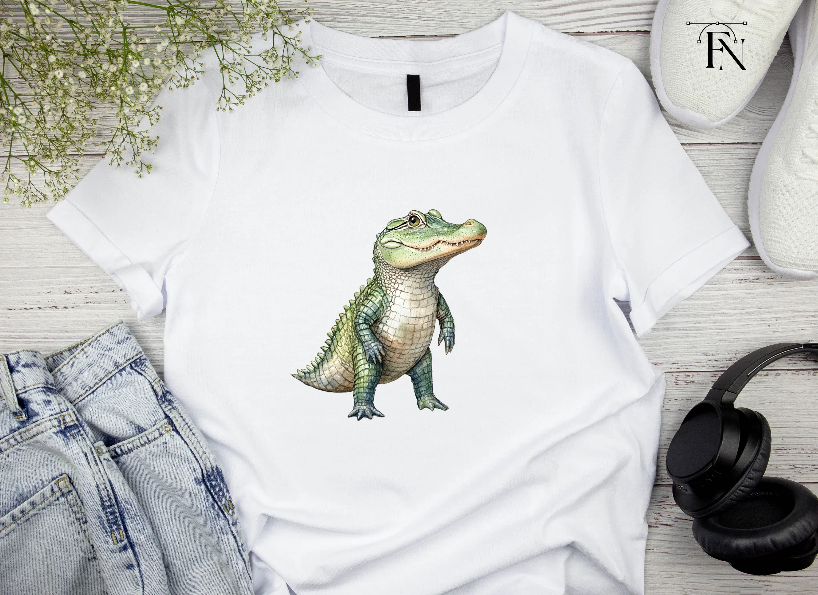 Cute Alligator Clipart Bundle - Image 4
