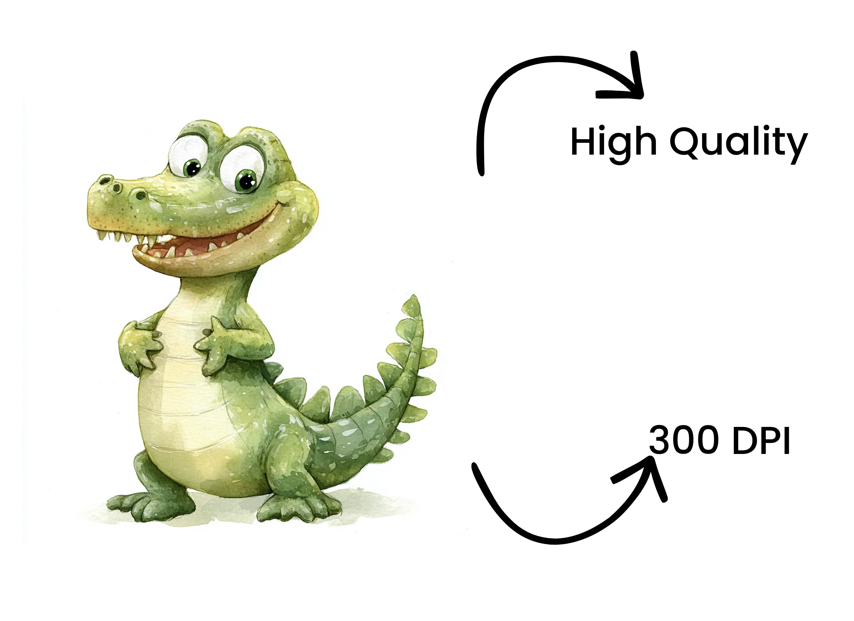 Cute Alligator Clipart Bundle - Image 4