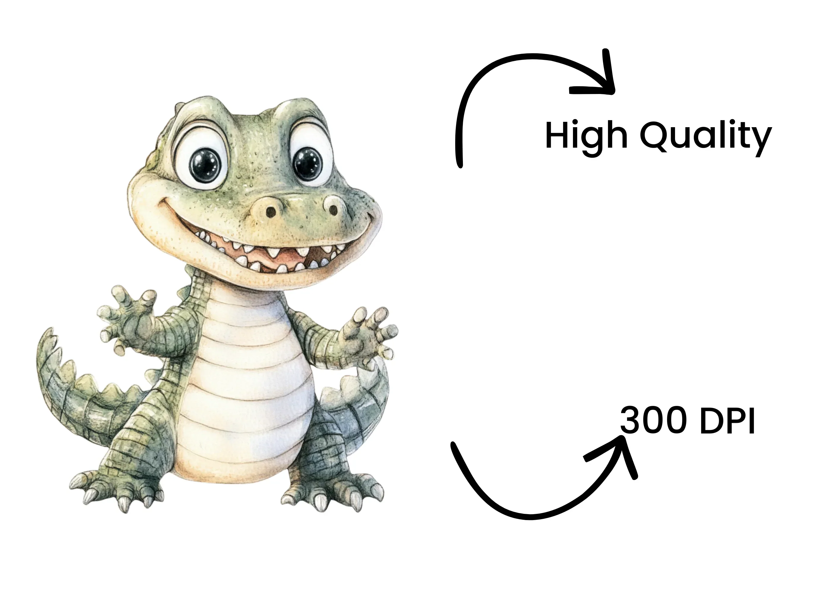 Cute Alligator Clipart Bundle - Image 4