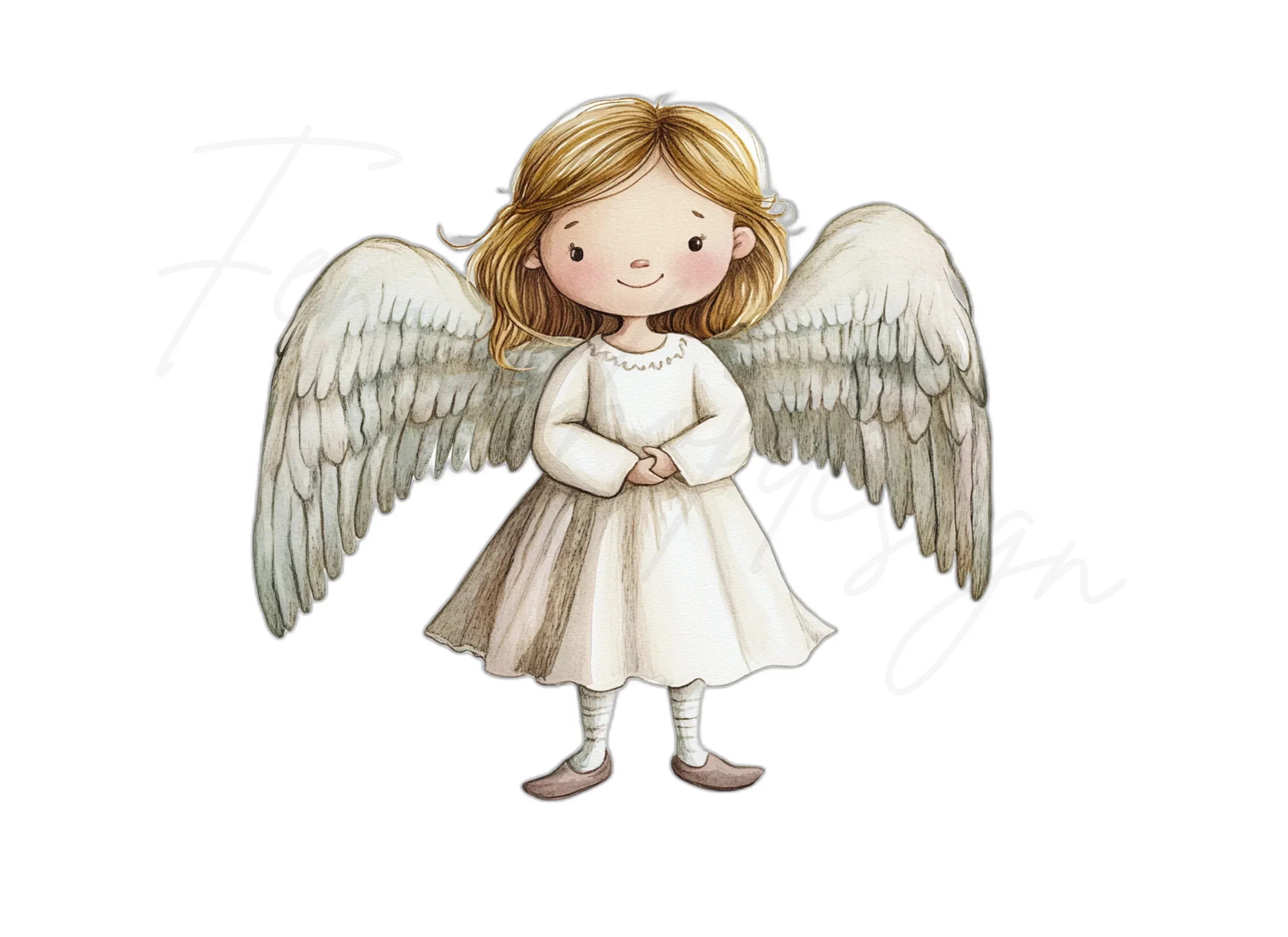 Cute Angel Clipart Bundle - Image 2