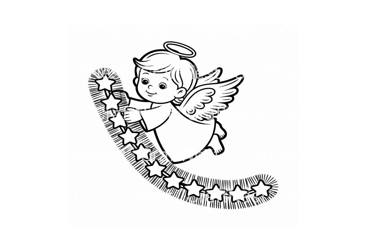 Cute Angelic ChoirFun Coloring Books - Image 4