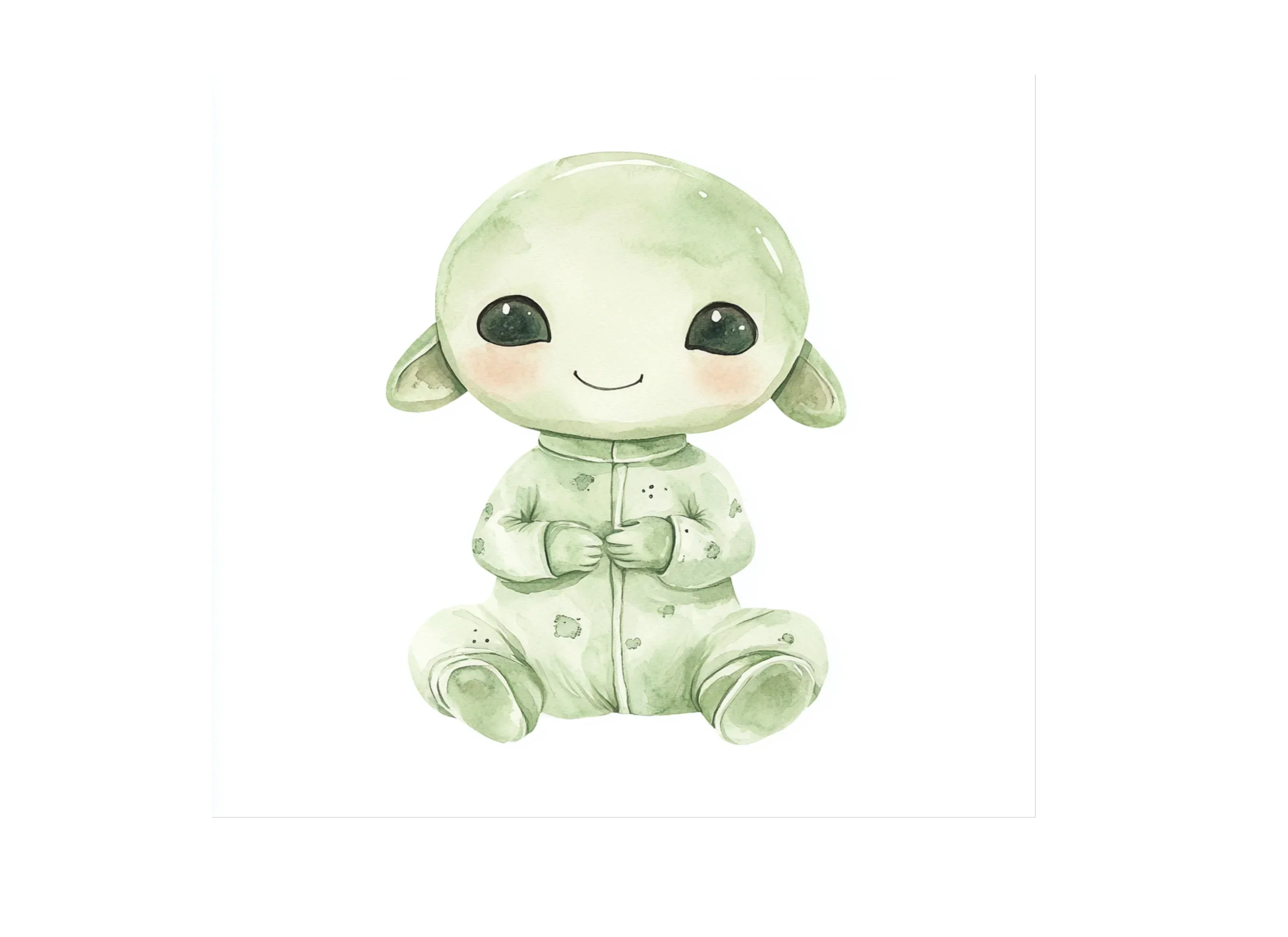 Cute Baby Alien Clipart Bundle - Image 3