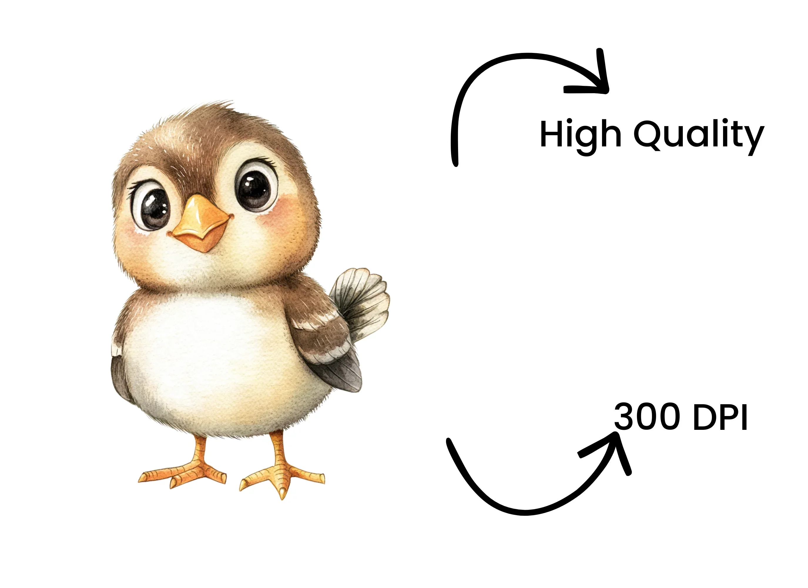 Cute Baby Bird Clipart Bundle - Image 4