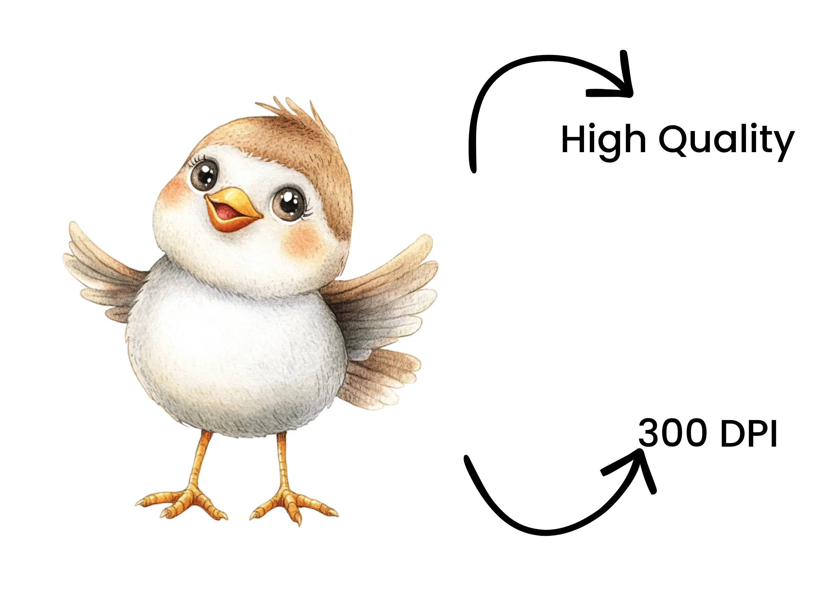 Cute Baby Birds Clipart Bundle - Image 4