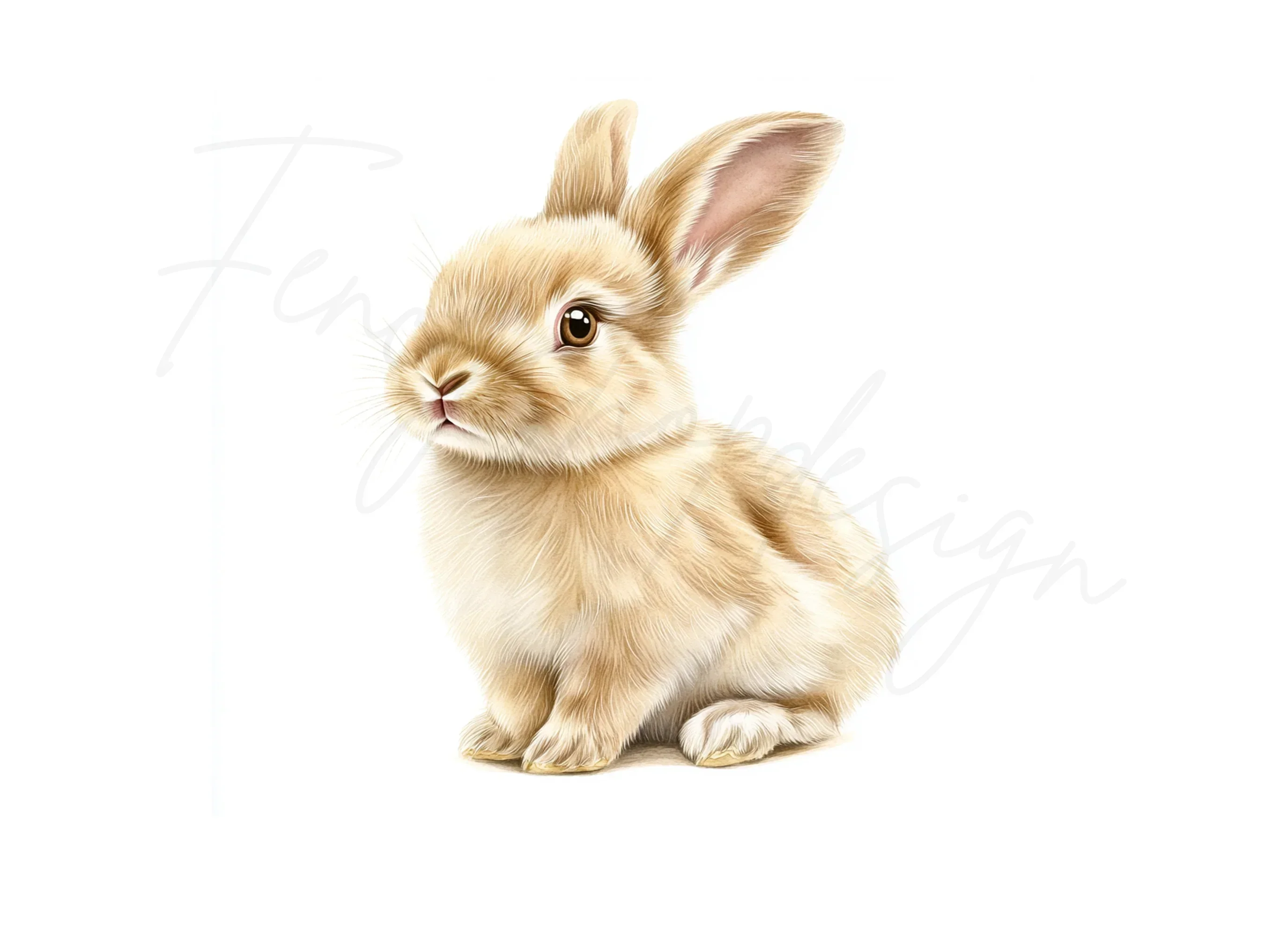 Cute Baby Bunny Clipart Bundle - Image 3