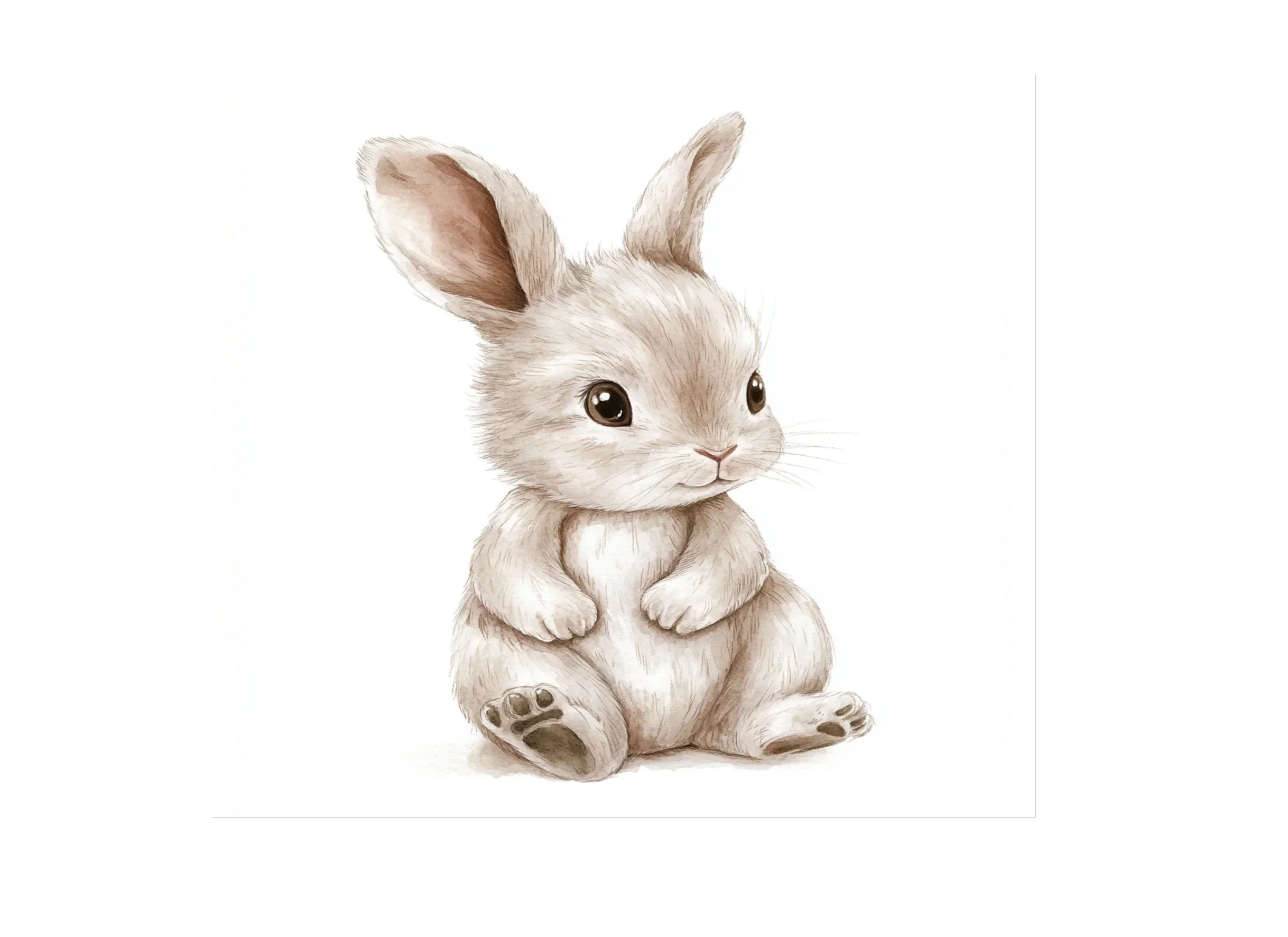 Cute Baby Bunny Clipart Bundle - Image 3