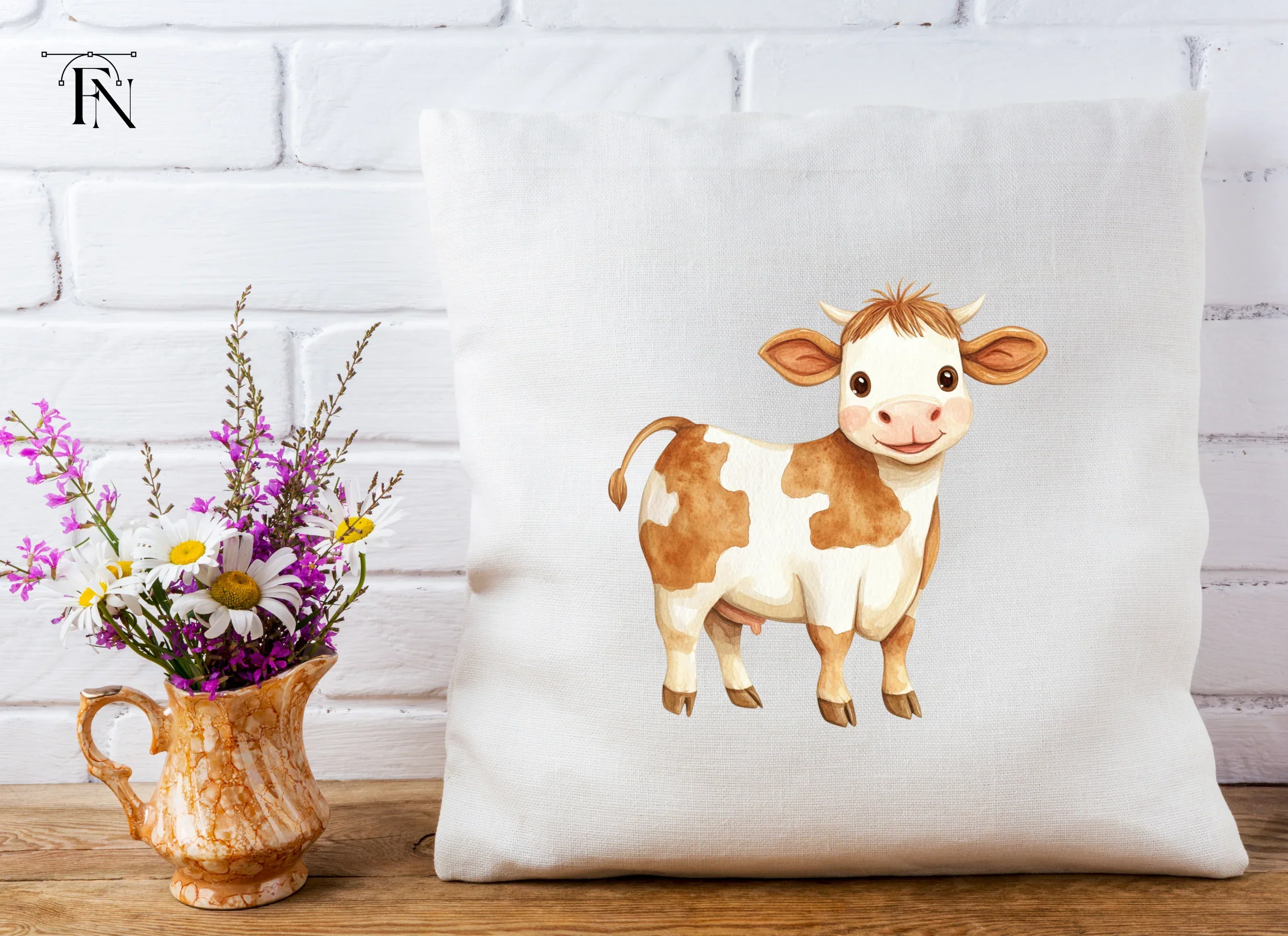 Cute Baby Cow Clipart Bundle - Image 5