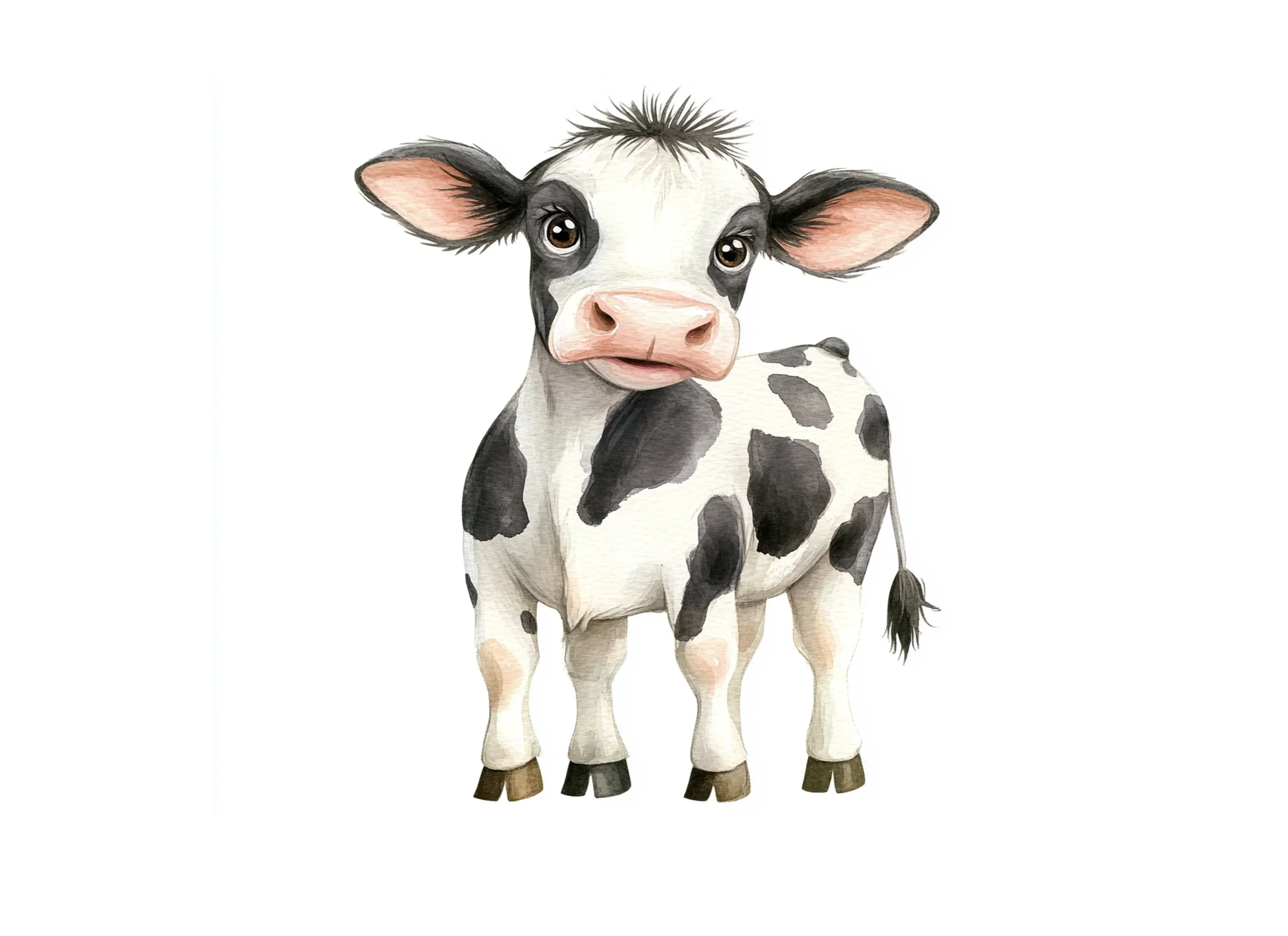 Cute Baby Cow Clipart Bundle - Image 3