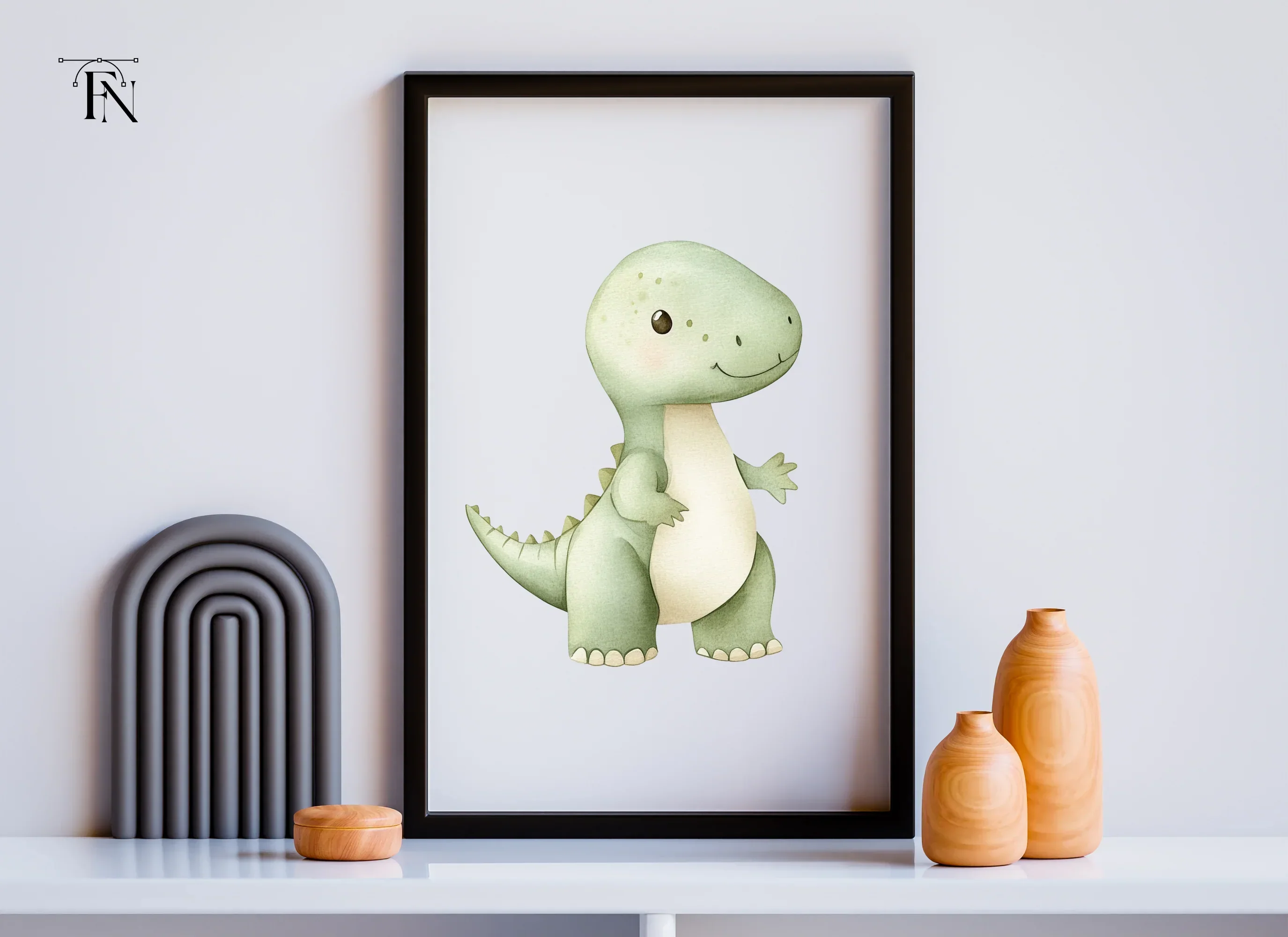 Cute Baby Dinosaur Clipart Bundle - Image 6