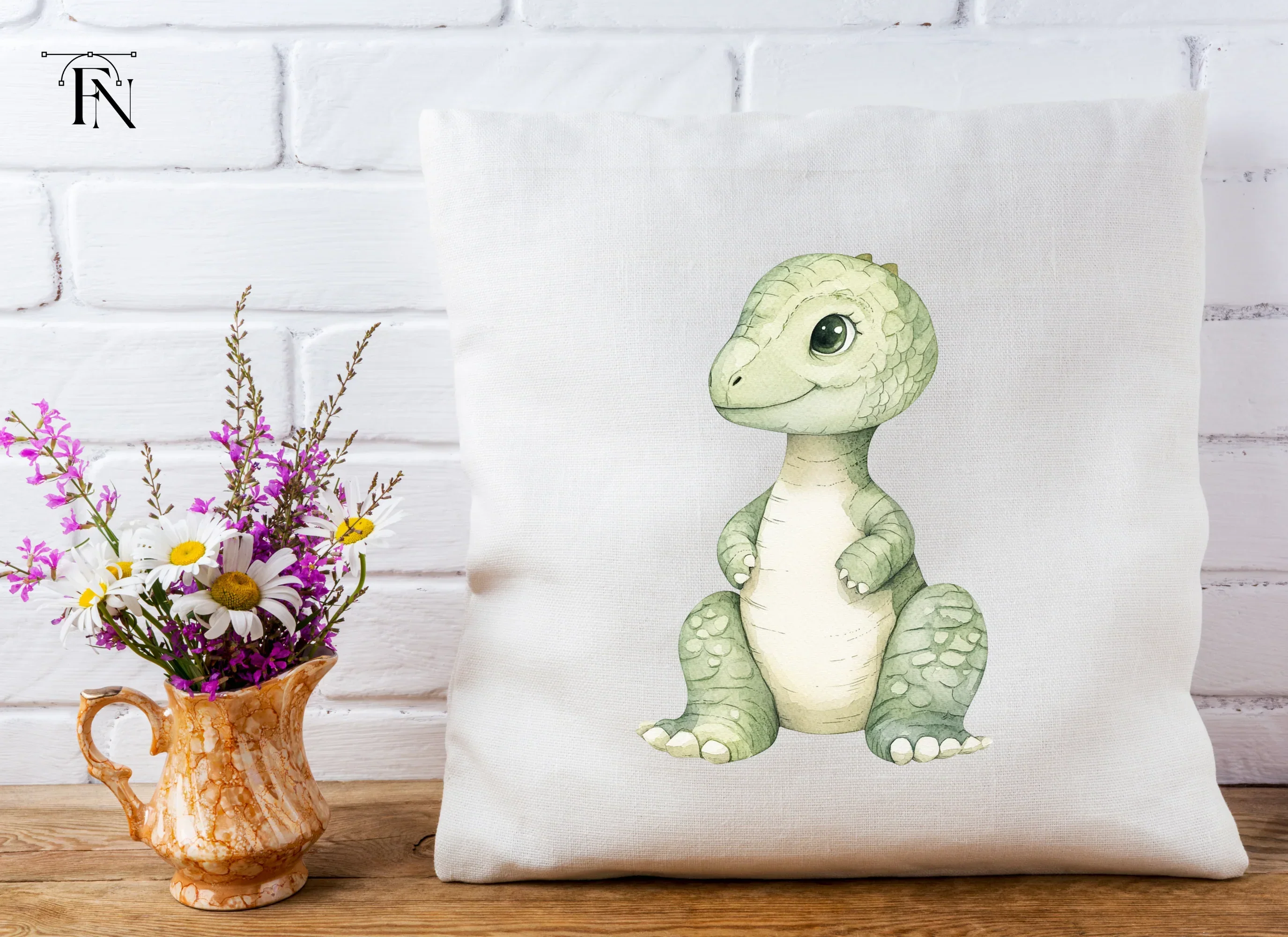 Cute Baby Dinosaur Clipart Bundle - Image 5