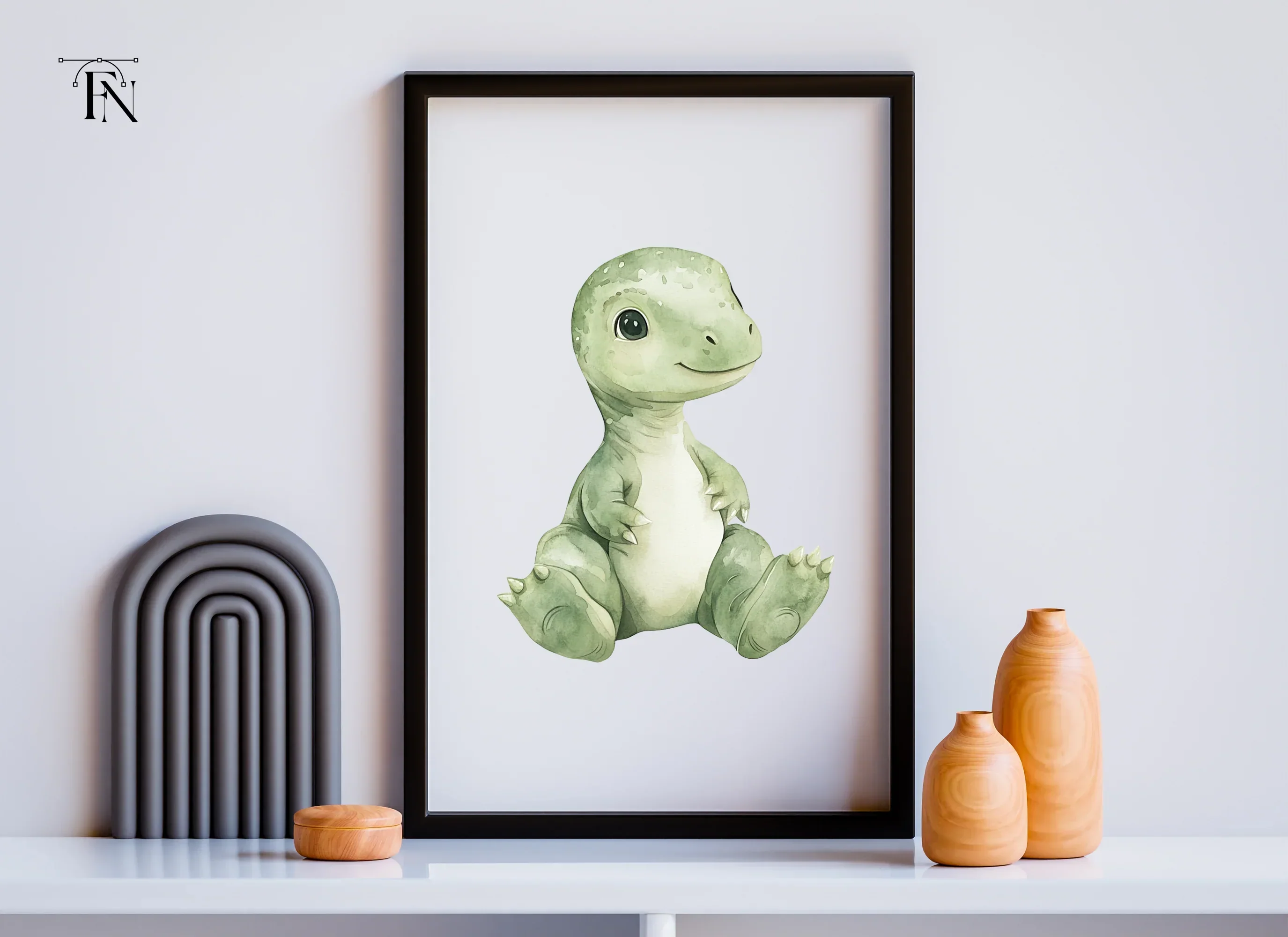 Cute Baby Dinosaur Clipart Bundle - Image 6