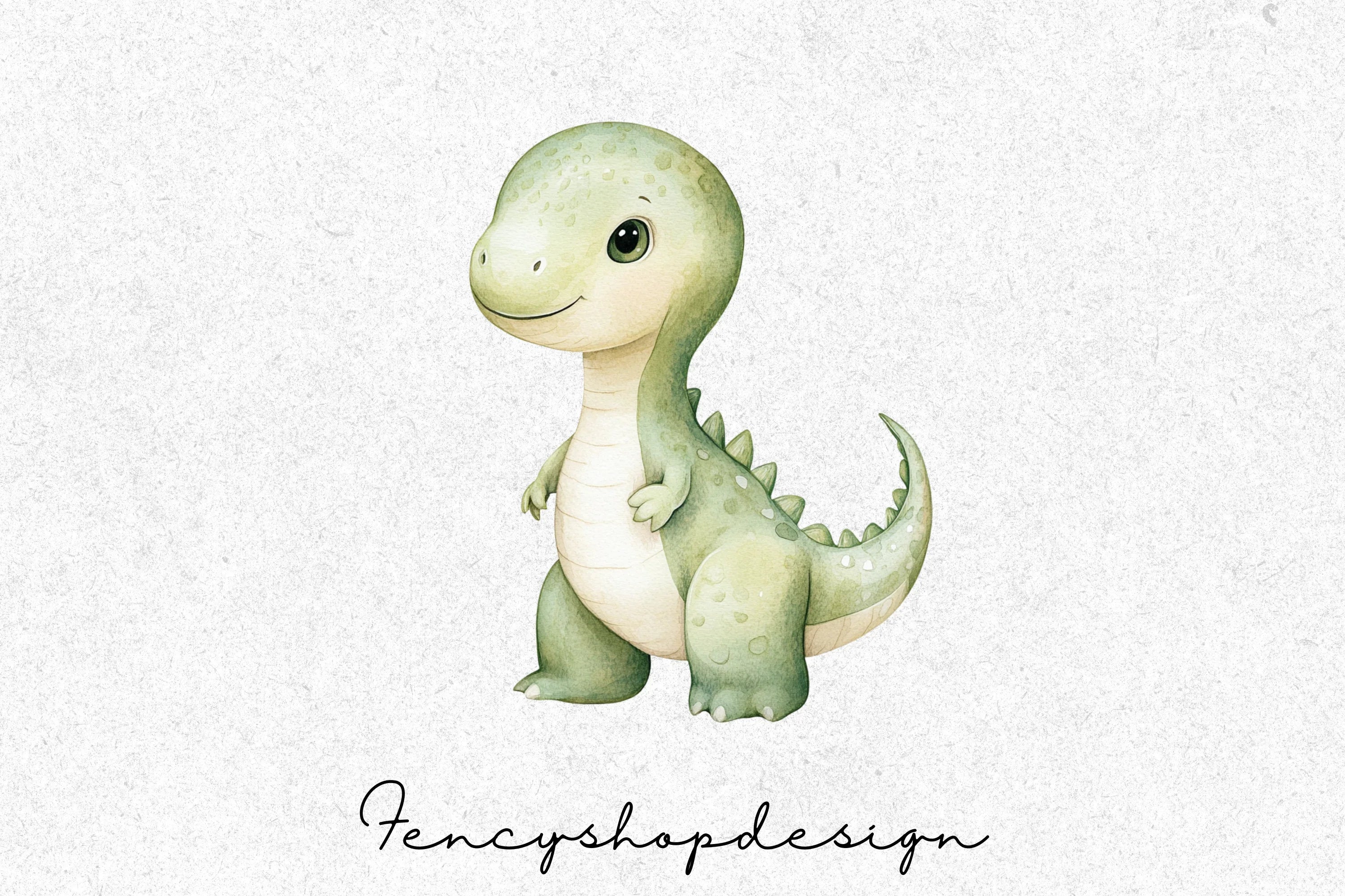 Cute Baby Dinosaur Clipart Bundle - Image 3