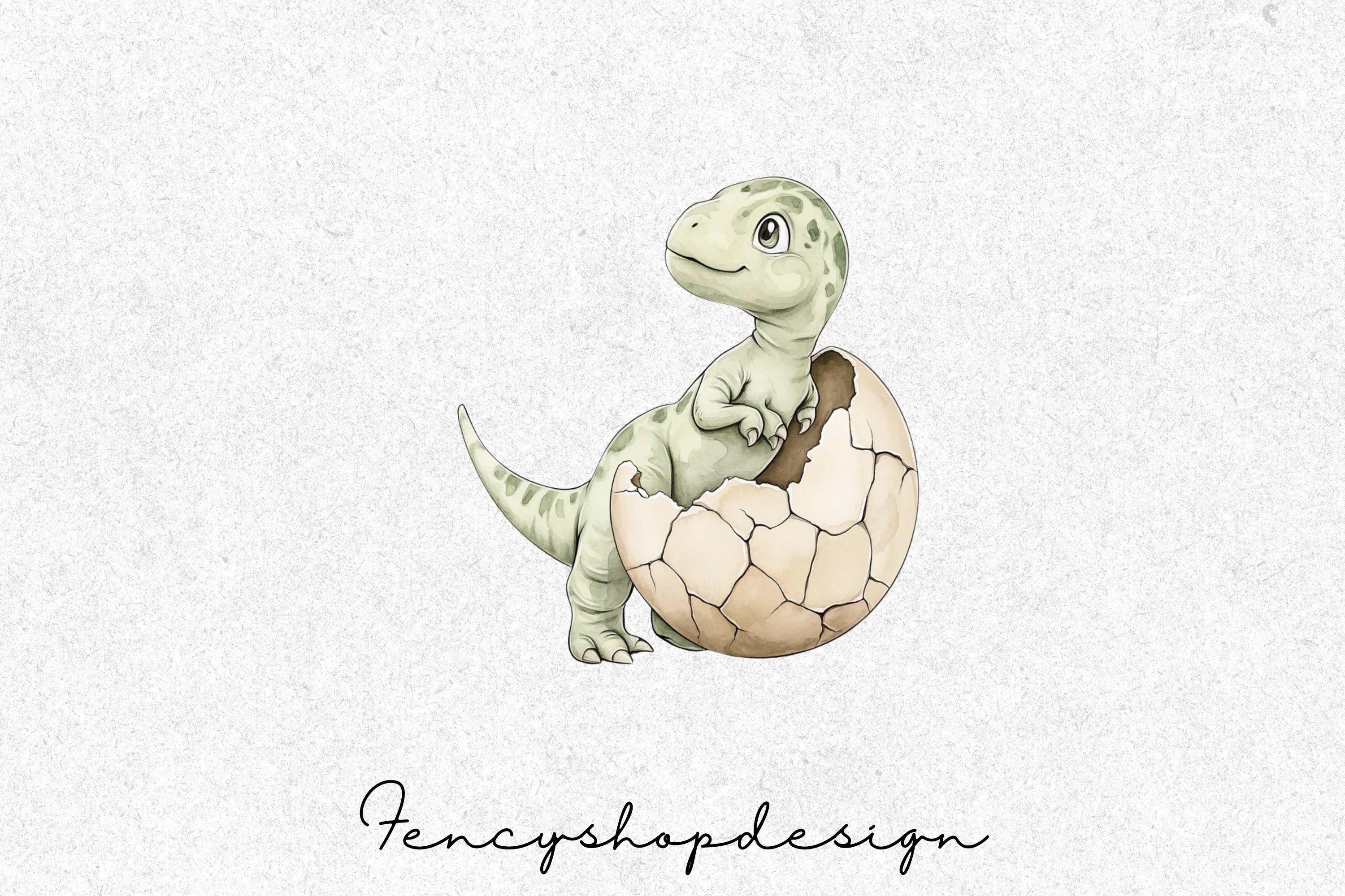 Cute Baby Dinosaur Hatching Clipart Bundle - Image 4
