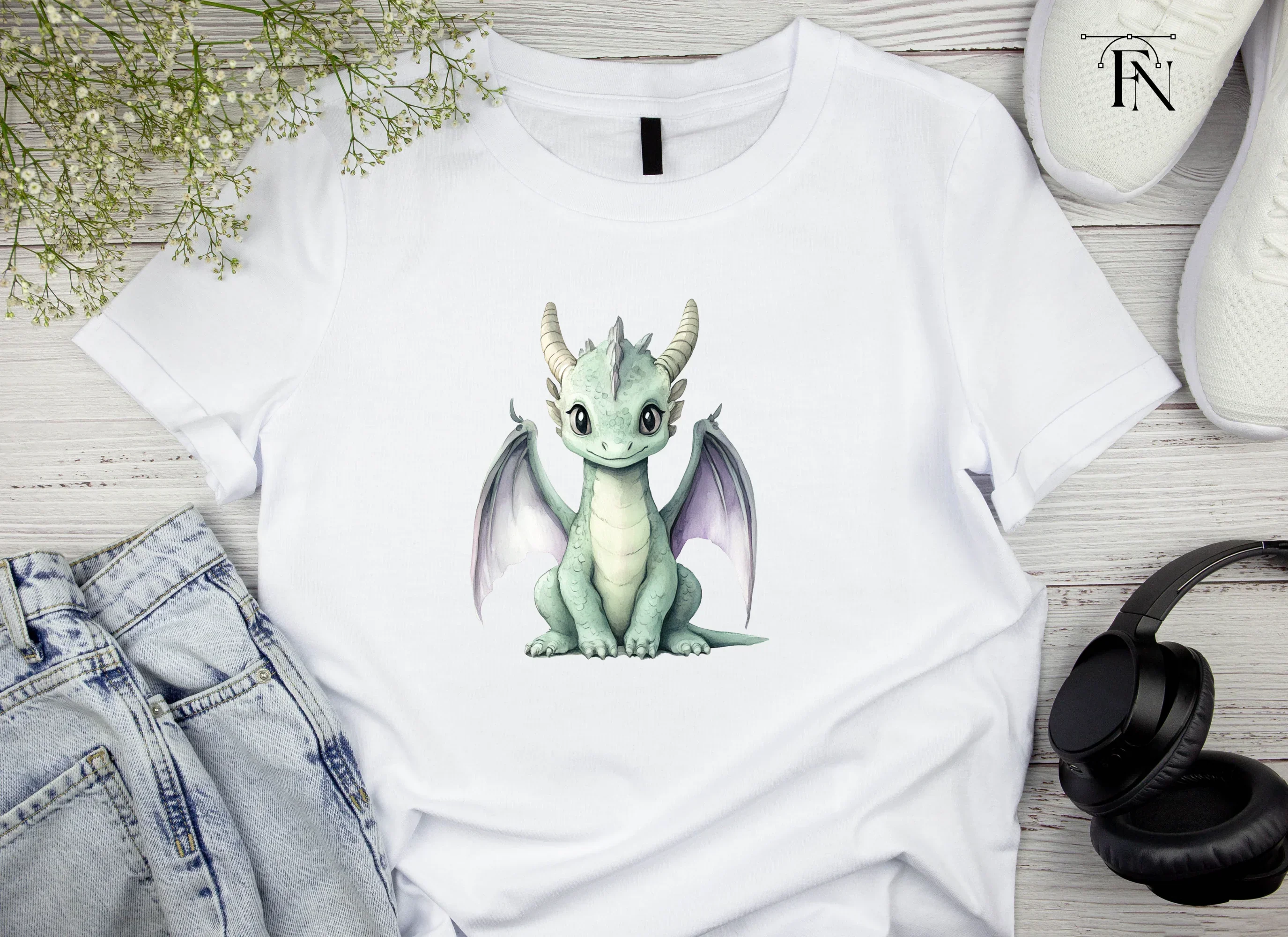 Cute Baby Dragon Clipart Bundle - Image 5