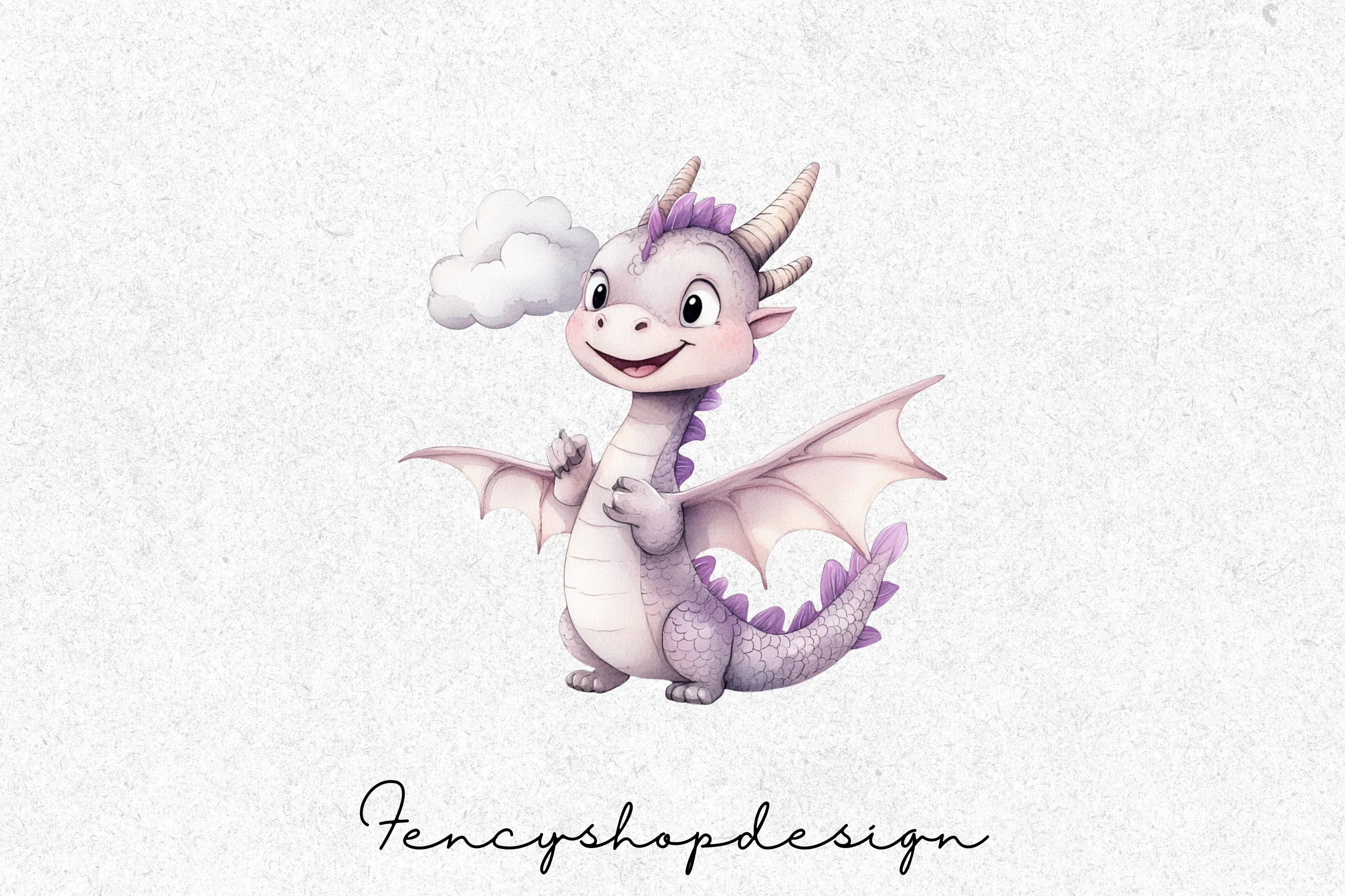 Cute Baby Dragon Clipart Bundle - Image 3