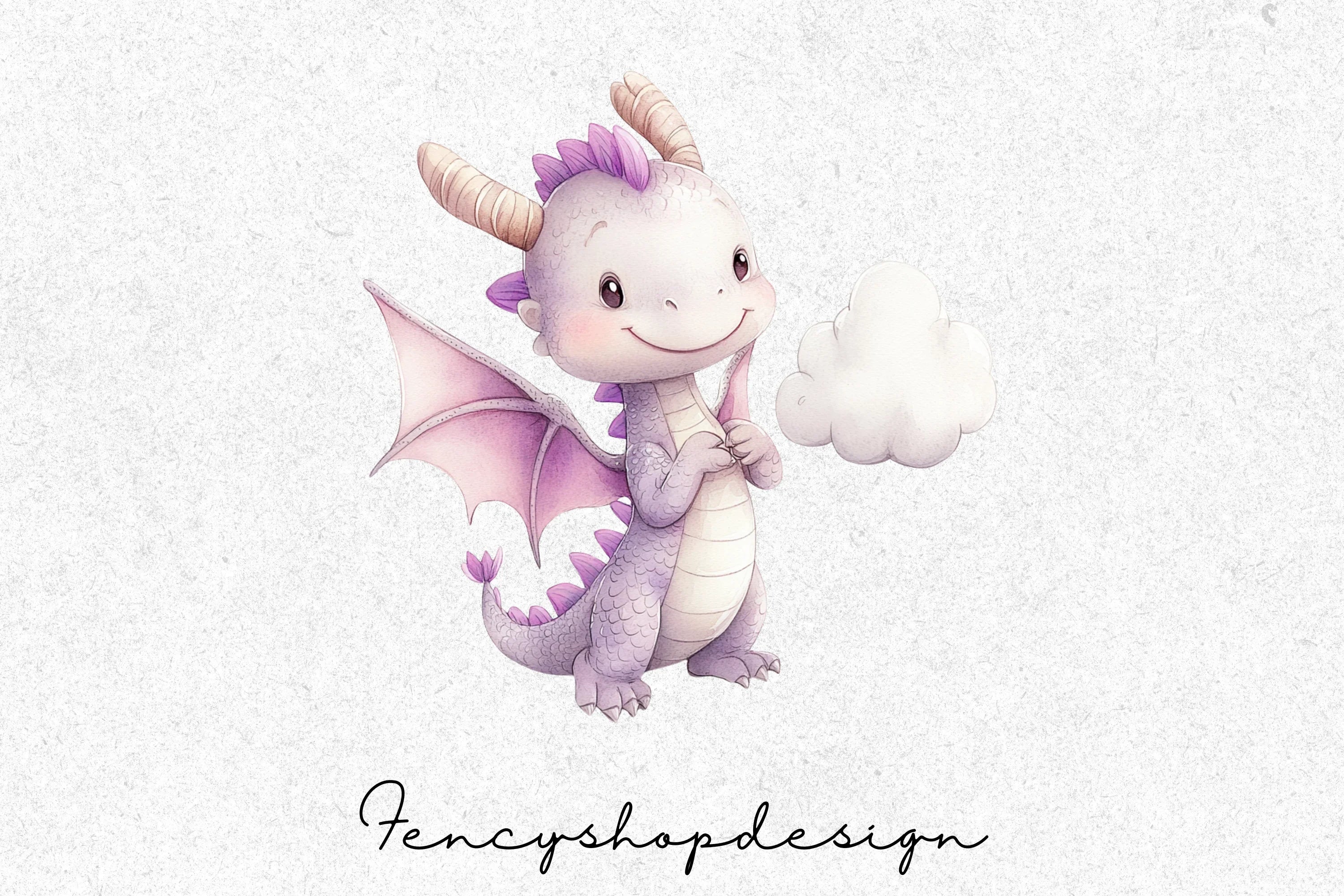Cute Baby Dragon Clipart Bundle - Image 4