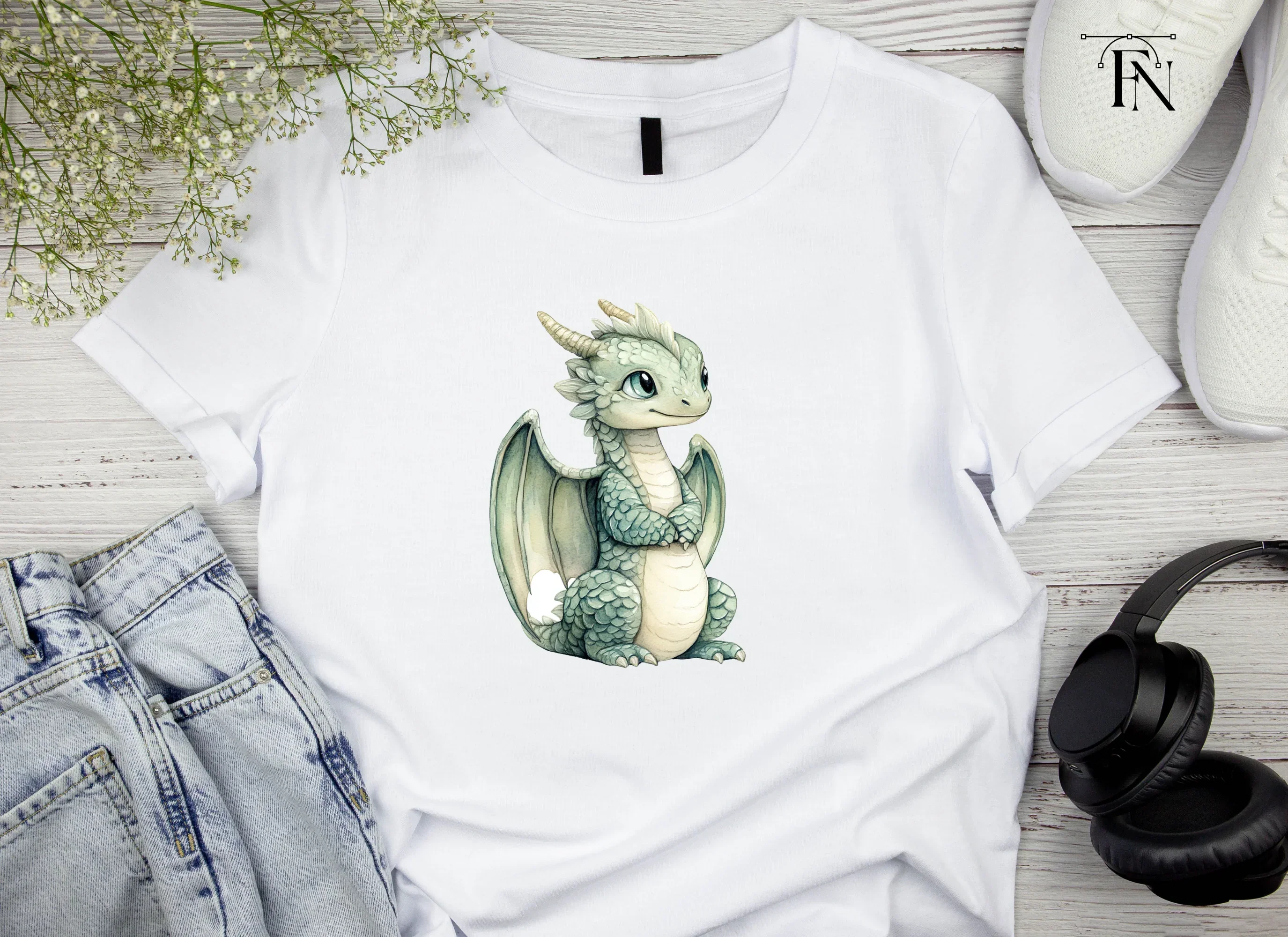 Cute Baby Dragon Clipart Bundle - Image 4