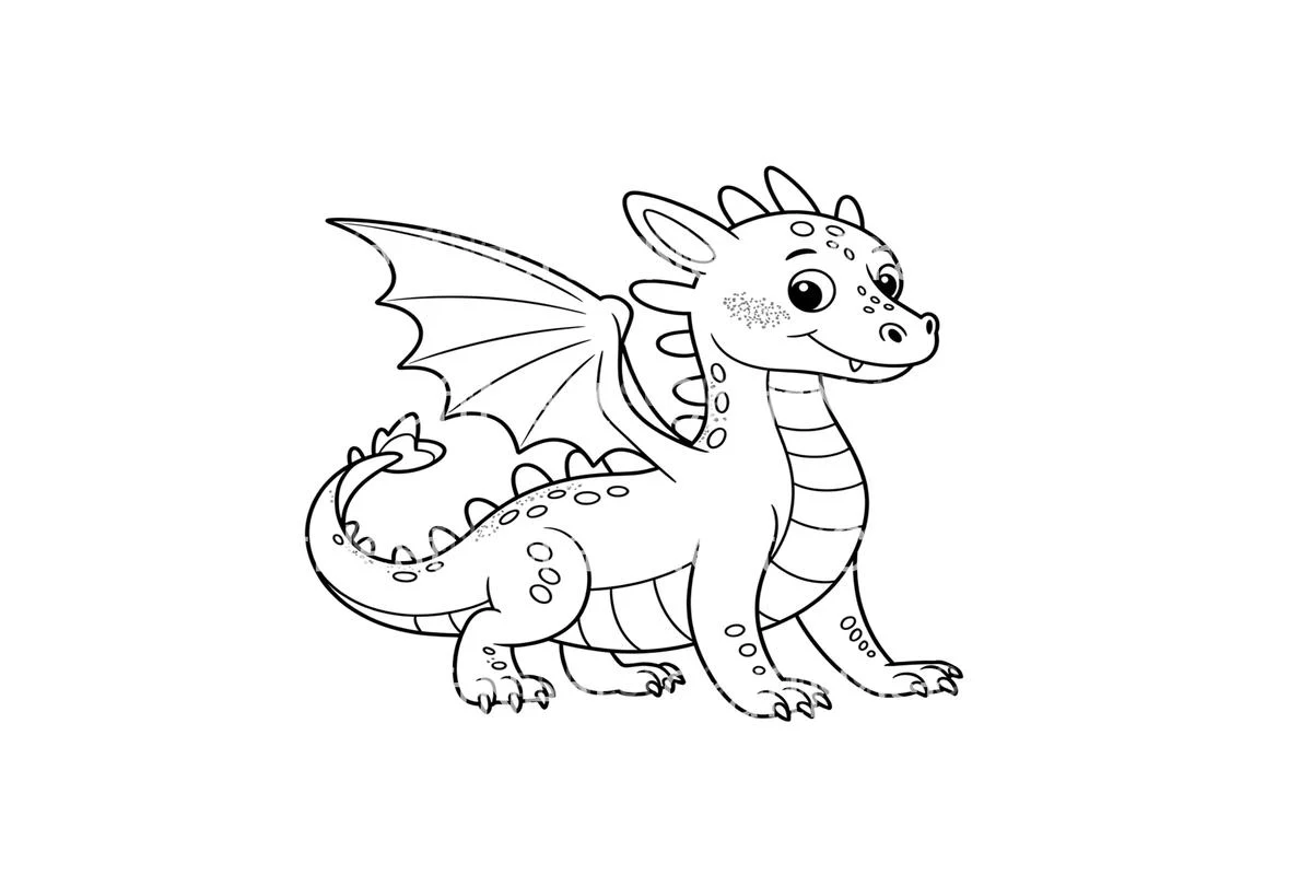 Cute Baby Dragon Coloring Books - Image 4