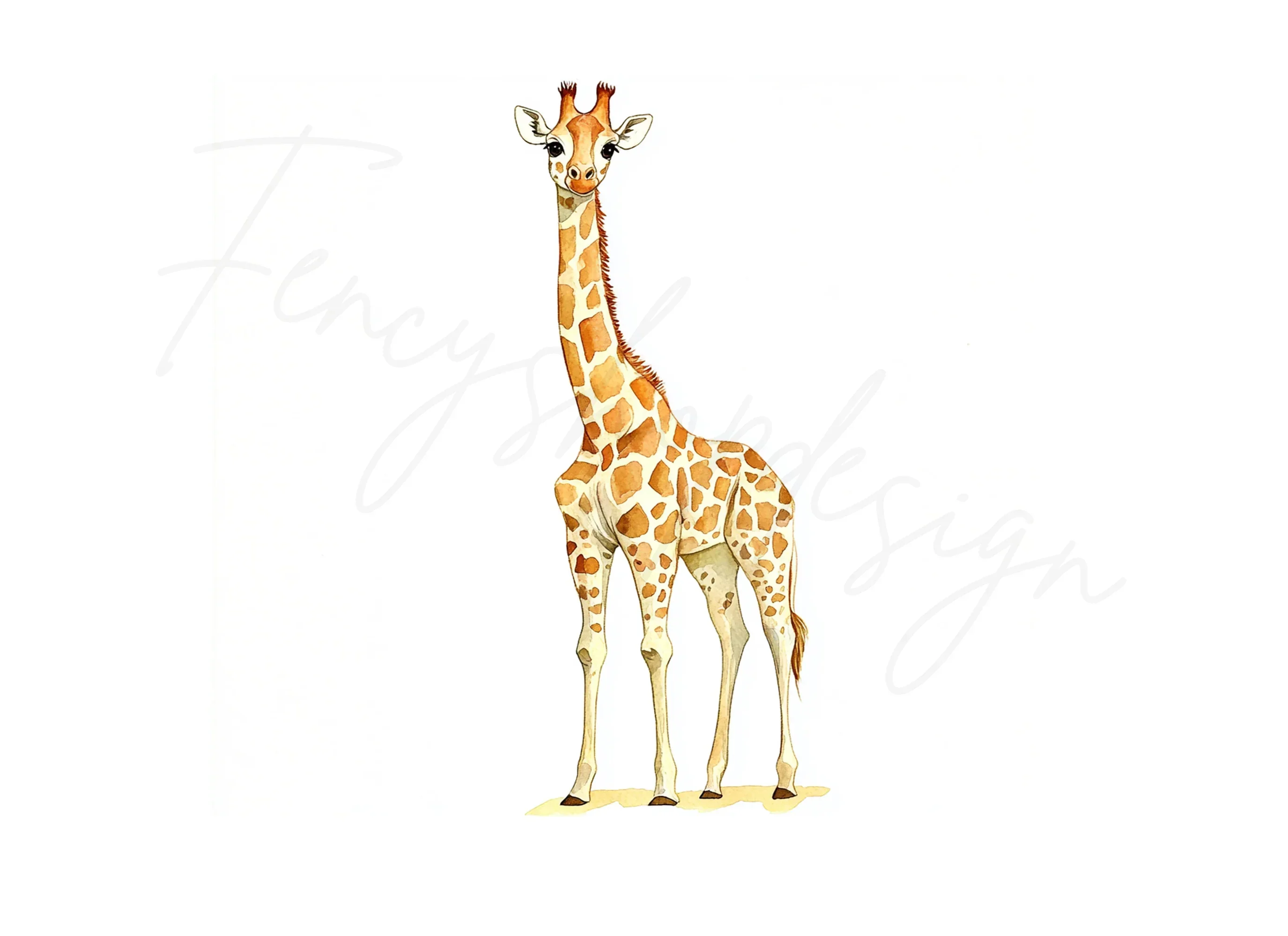Cute Baby Giraffe Clipart Bundle - Image 2