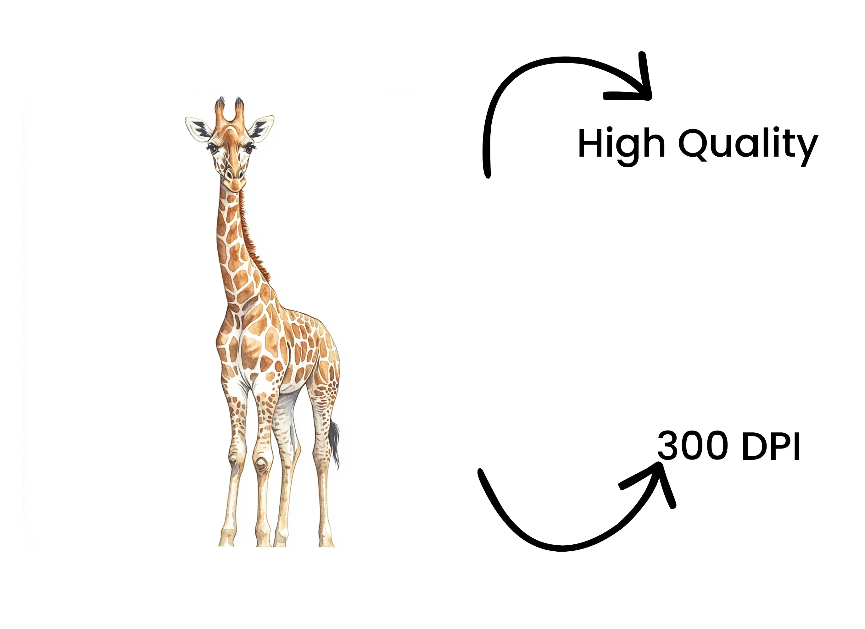 Cute Baby Giraffe Clipart Bundle - Image 4