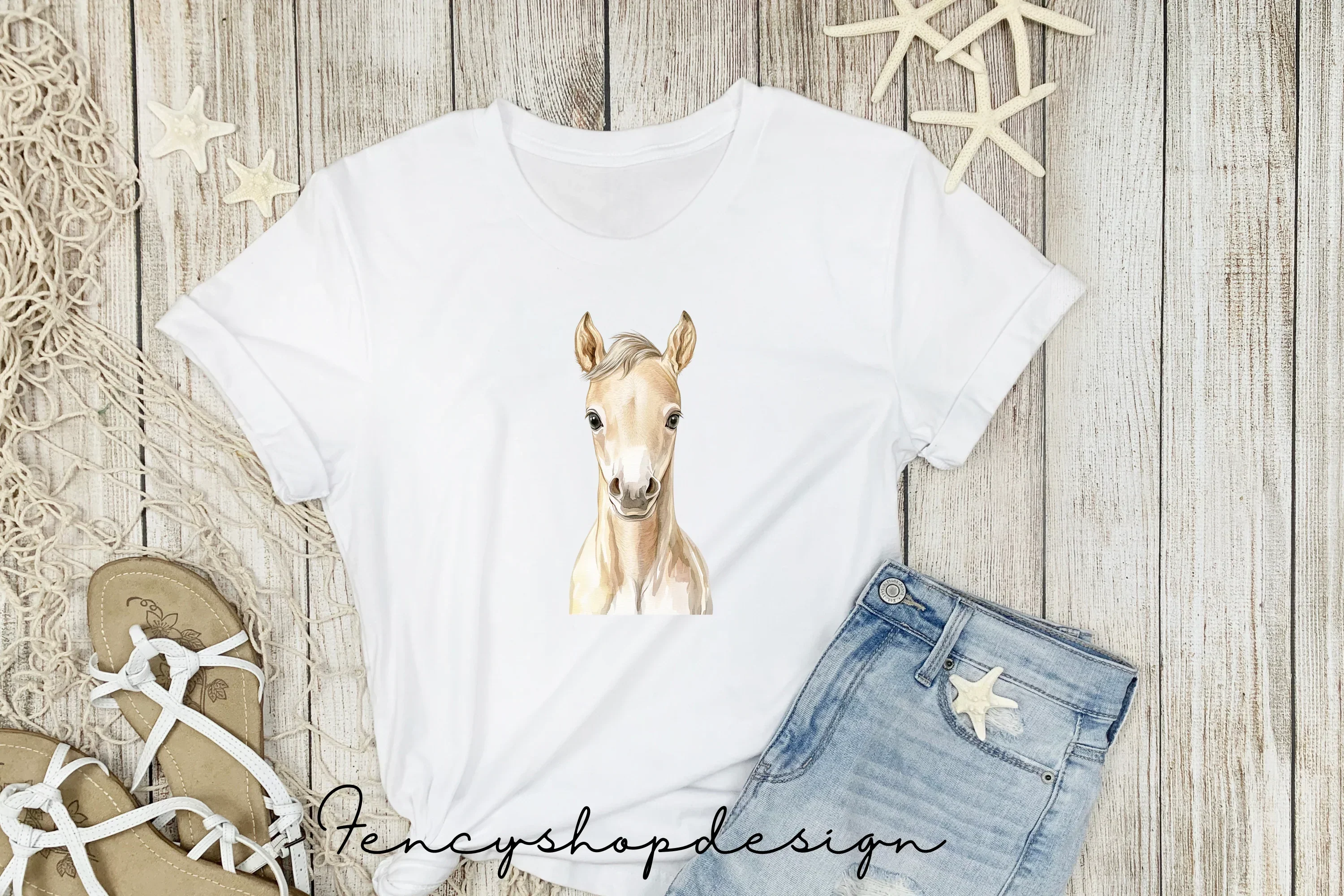 Cute Baby Horse Foal Clipart Bundle - Image 4