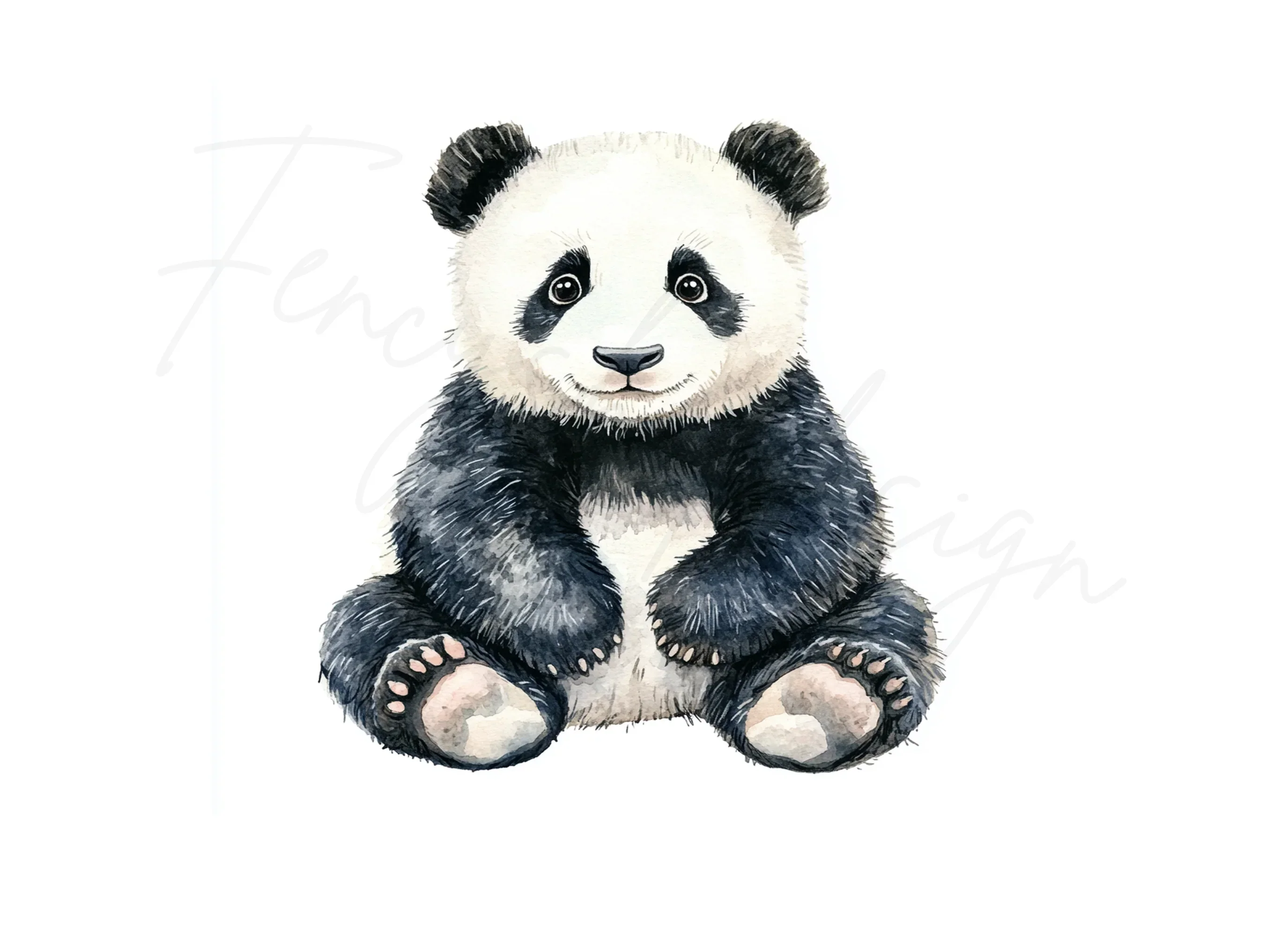 Cute Baby Panda Bear Clipart Bundle - Image 2