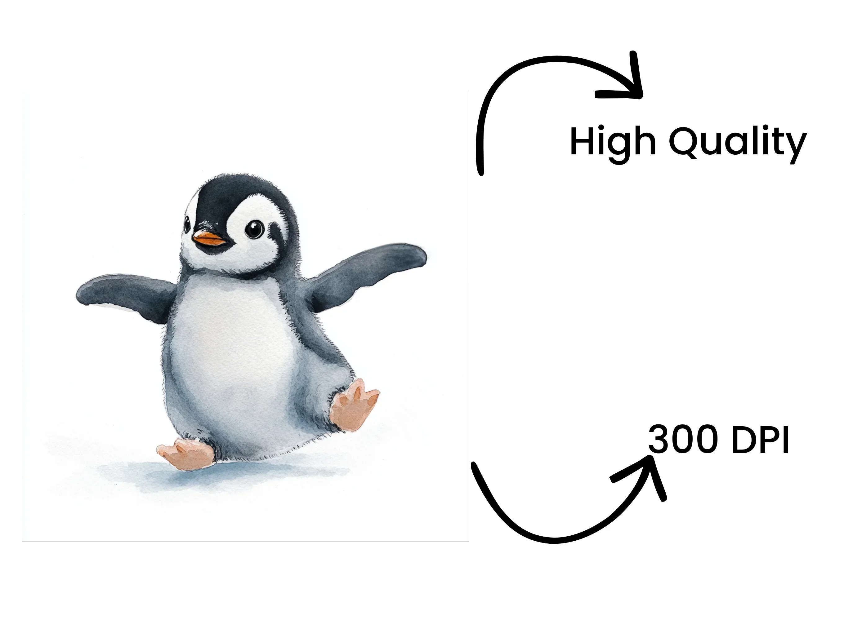 Cute Baby Penguin Clipart Bundle - Image 4