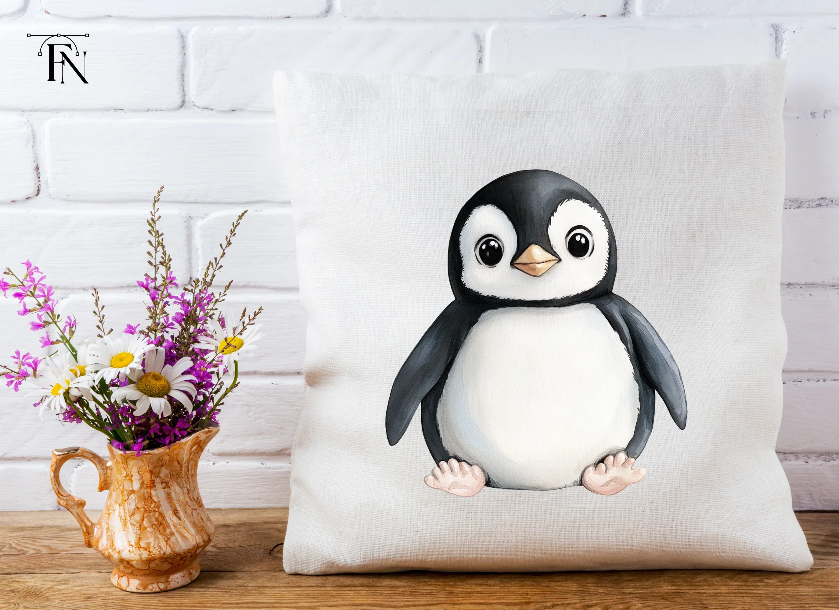 Cute Baby Penguin Clipart Bundle - Image 3