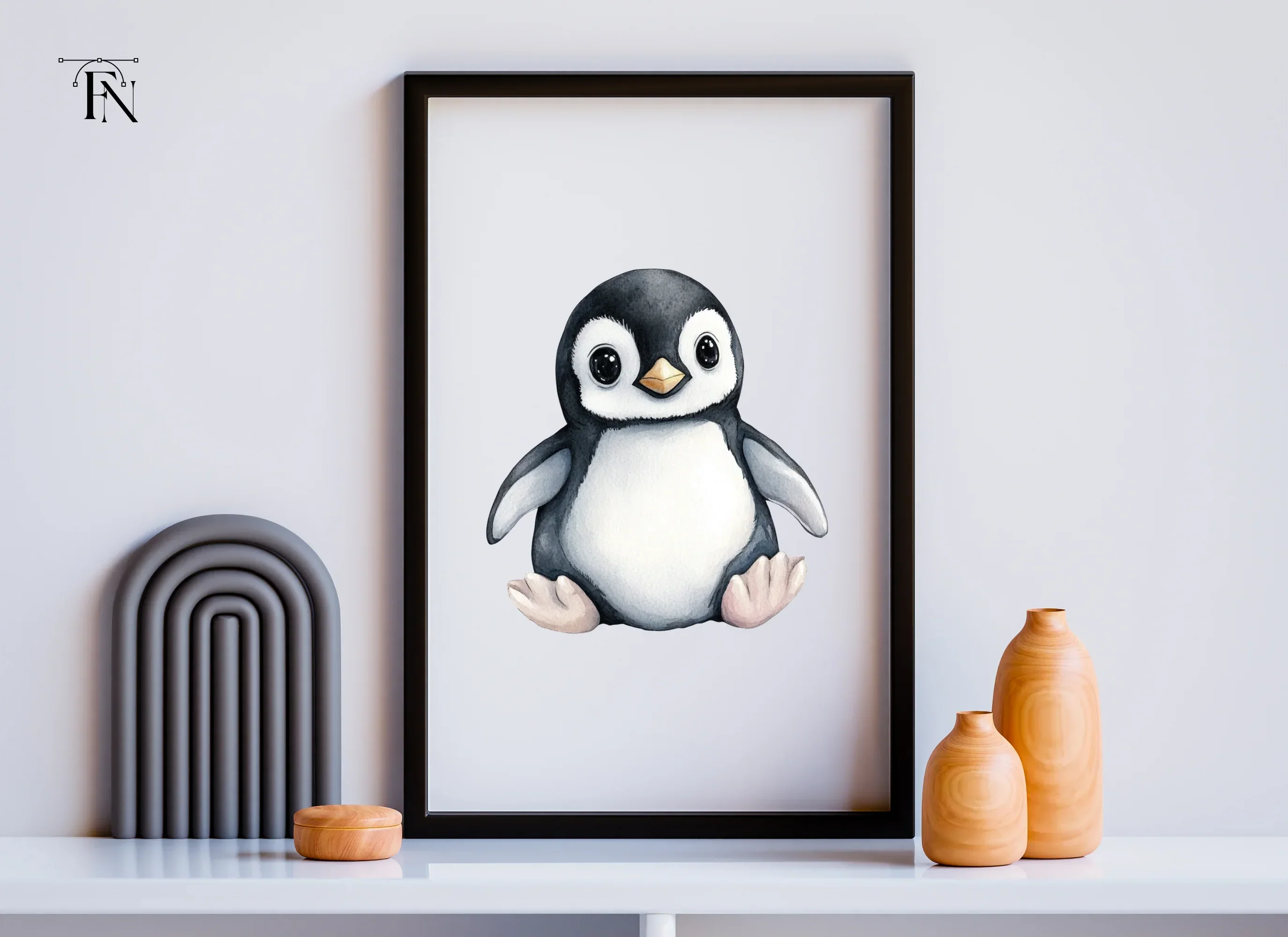 Cute Baby Penguin Clipart Bundle - Image 4