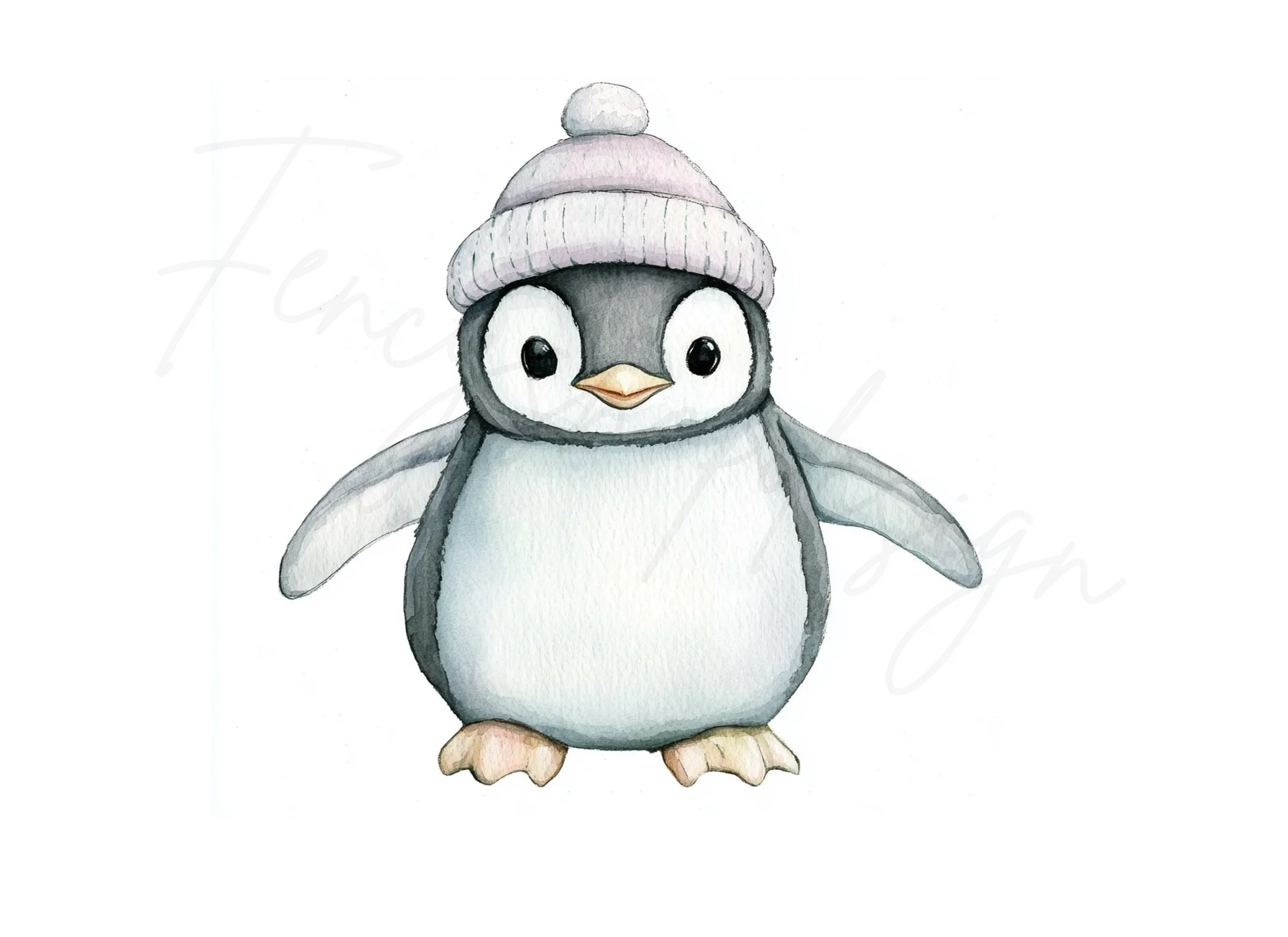 Cute Baby Penguin Winter Clipart Bundle - Image 2
