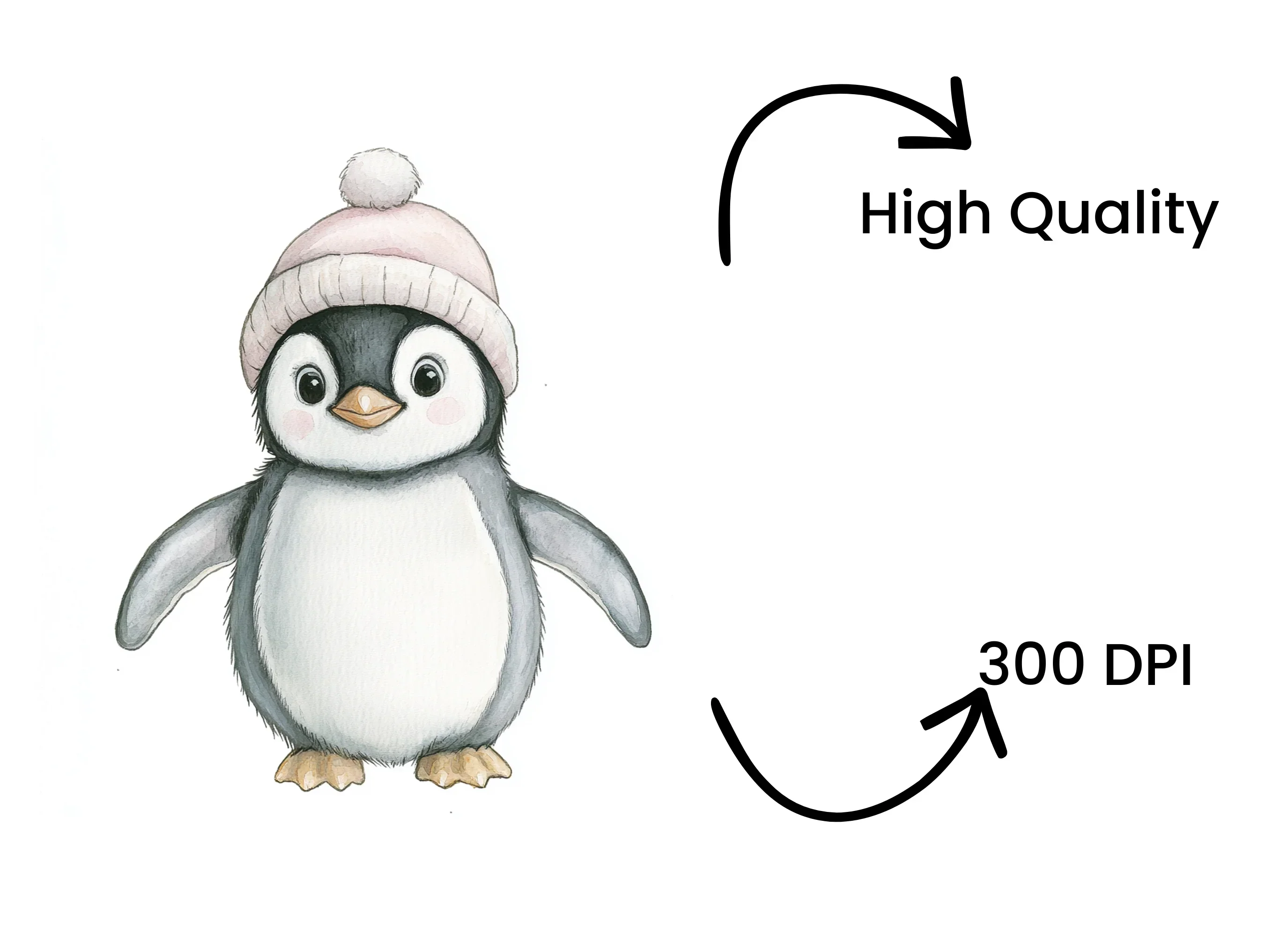 Cute Baby Penguin Winter Clipart Bundle - Image 4