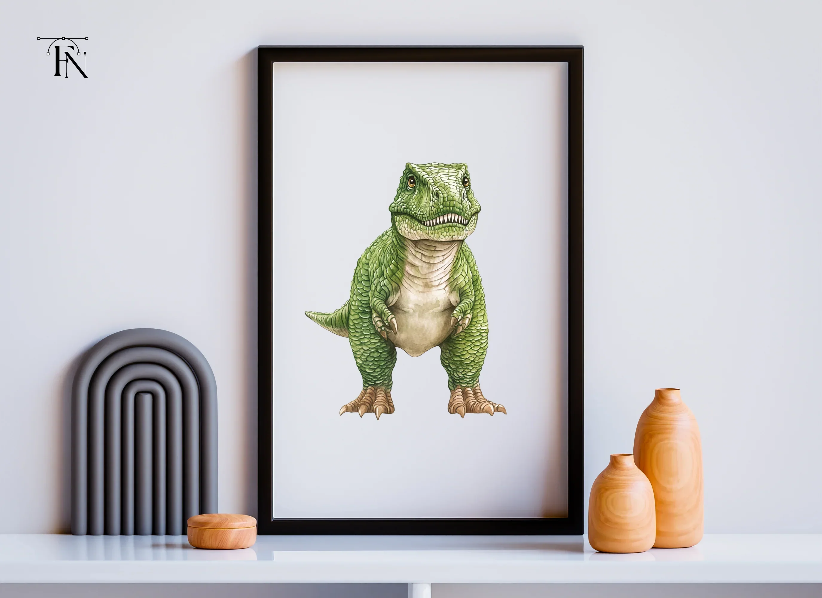 Cute Baby Rex Dinosaur Clipart Bundle - Image 3