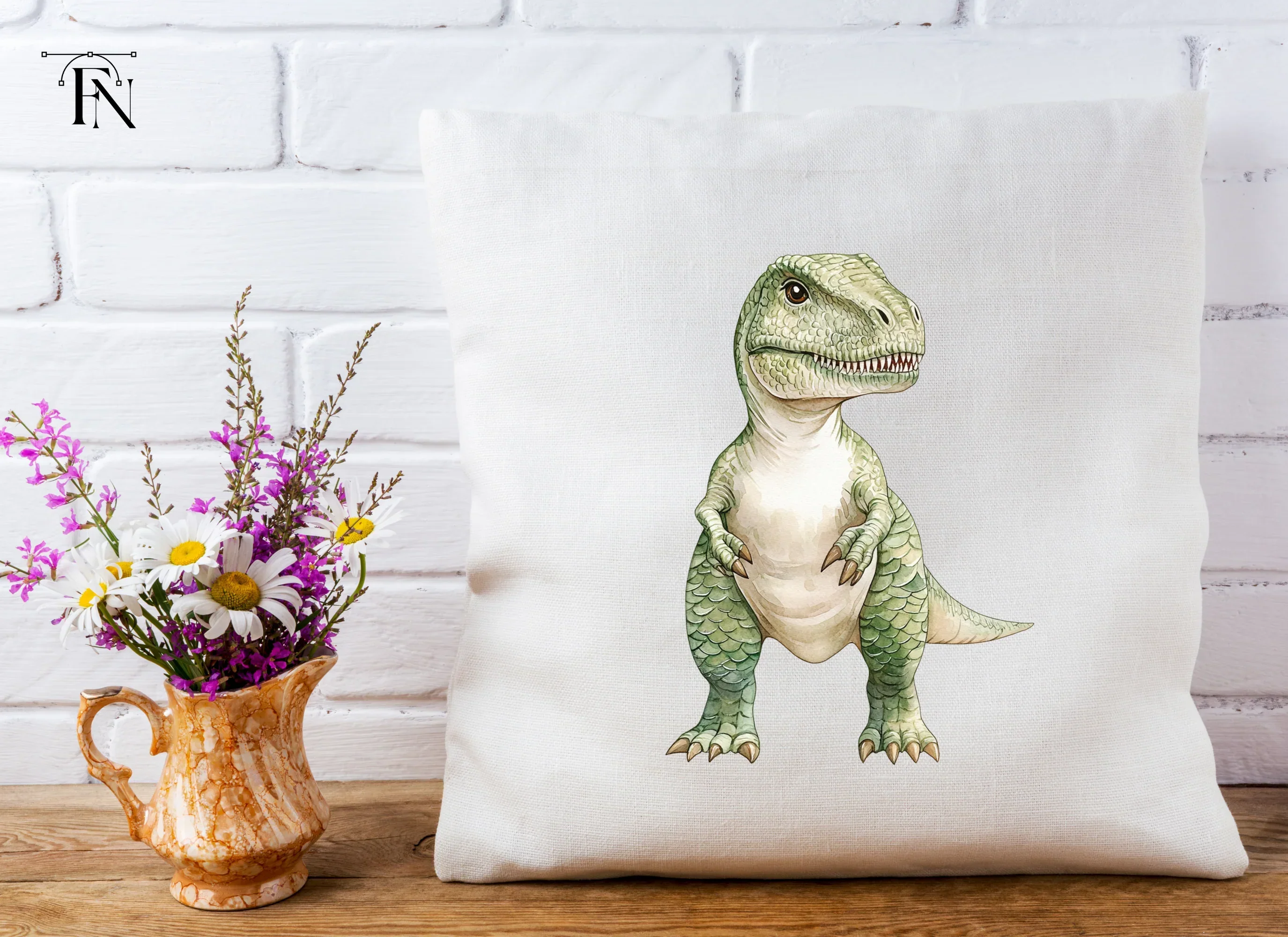 Cute Baby Rex Dinosaur Clipart Bundle - Image 4