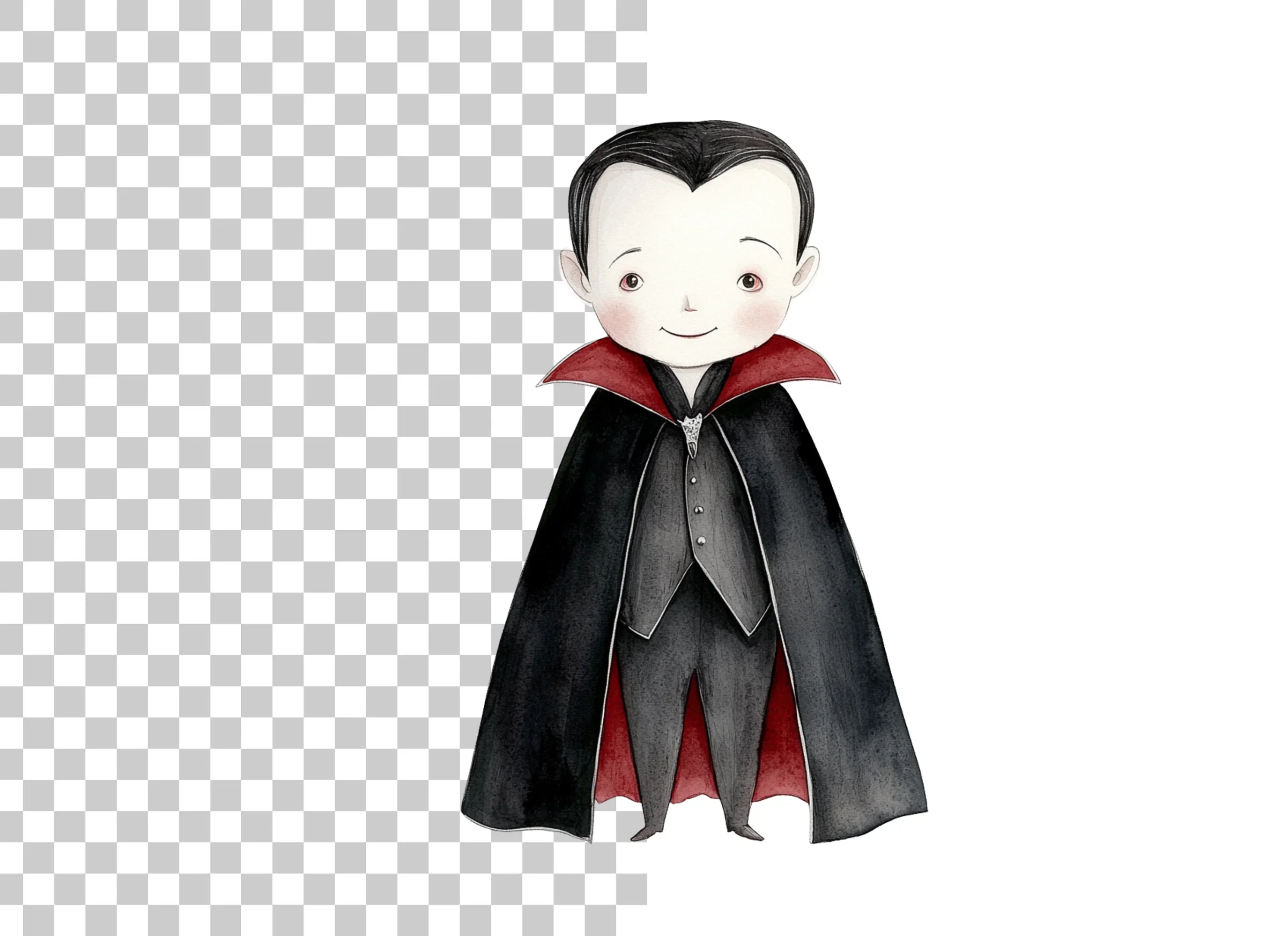 Cute Baby Vampire Clipart Bundle - Image 2