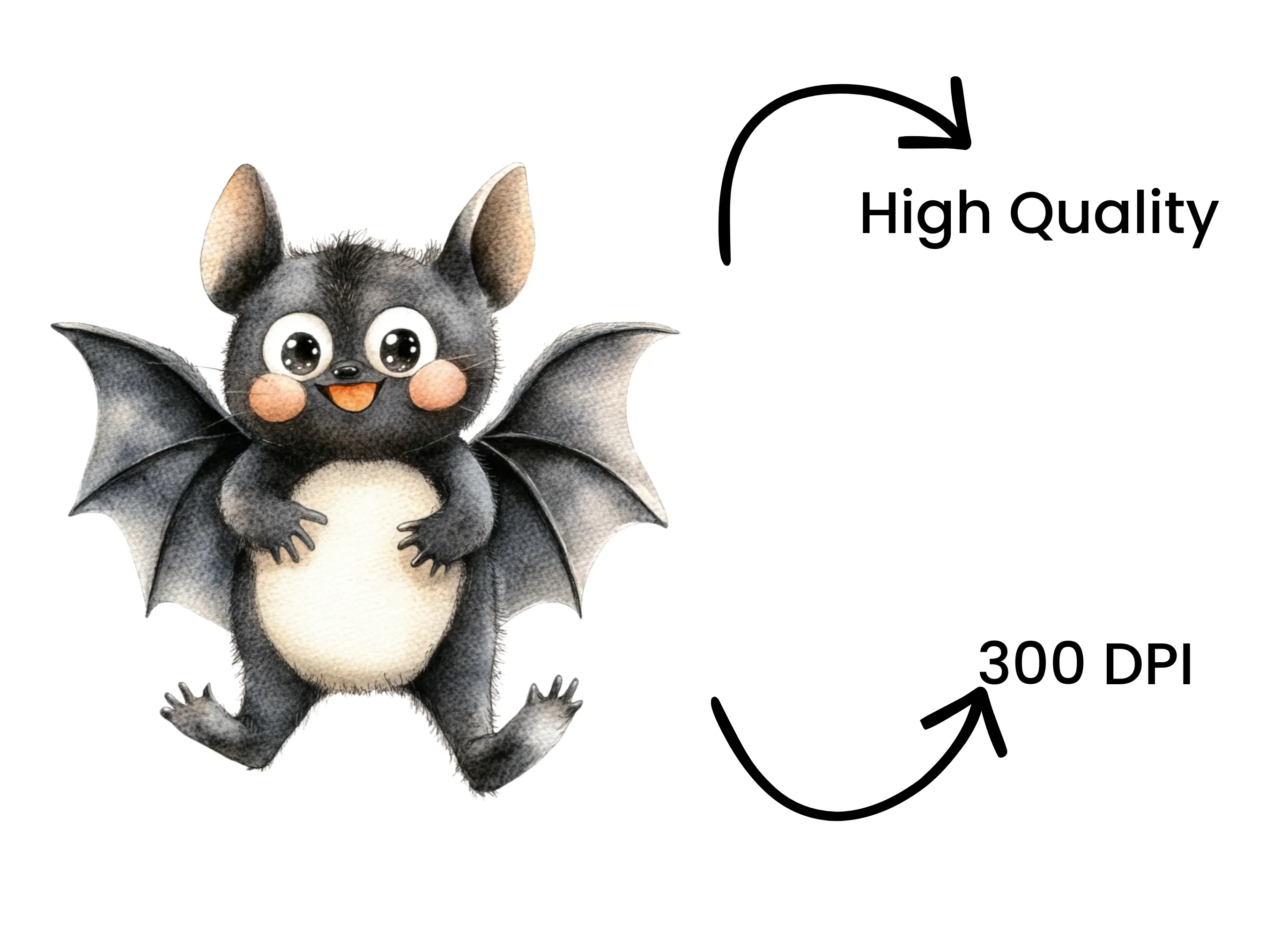 Cute Bat Clipart Bundle - Image 4